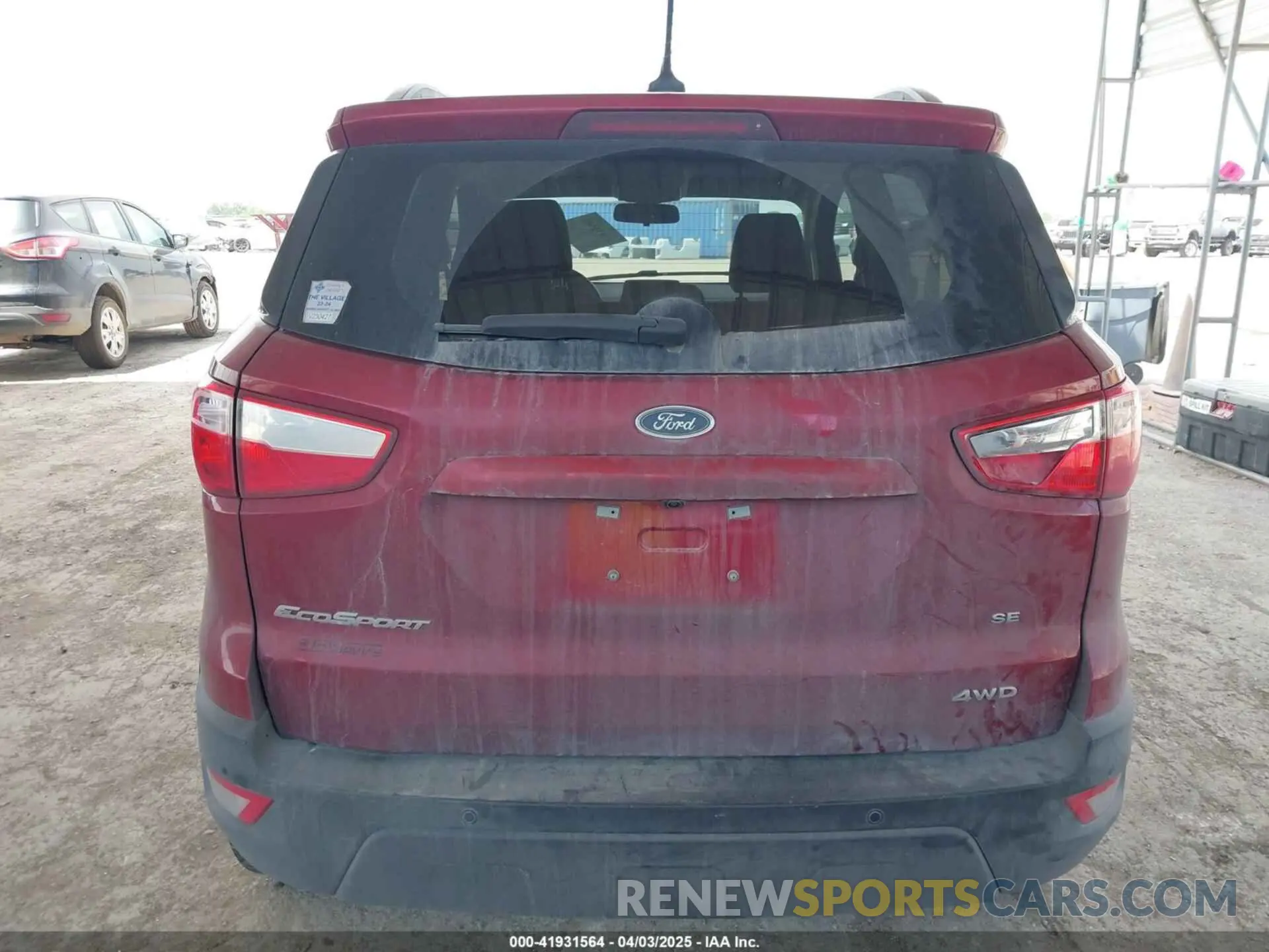 16 Photograph of a damaged car MAJ6S3GL9LC376050 FORD ECOSPORT 2020