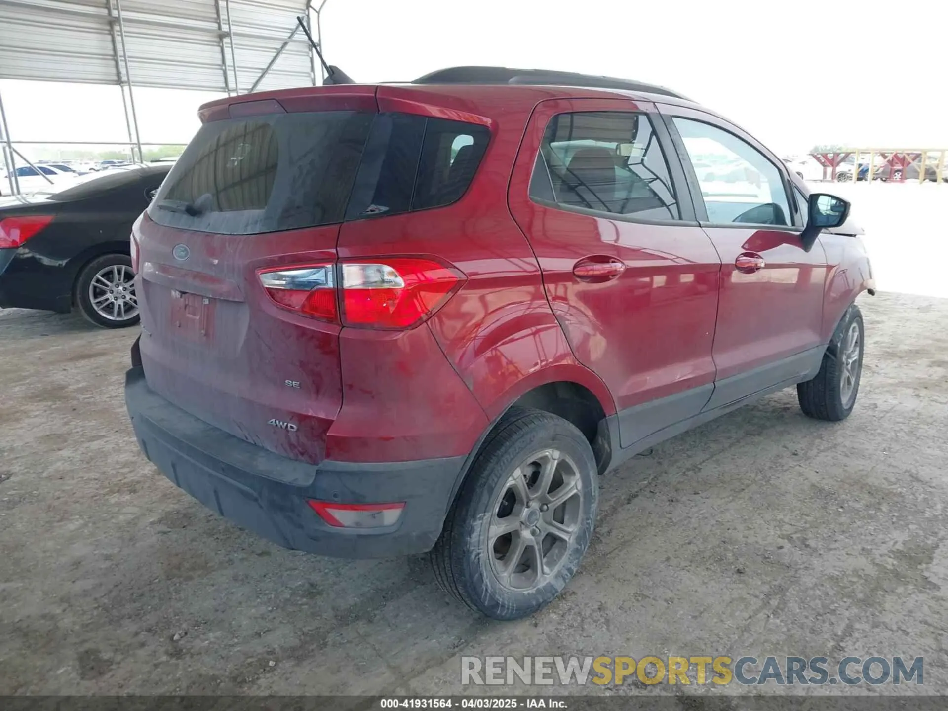 4 Photograph of a damaged car MAJ6S3GL9LC376050 FORD ECOSPORT 2020