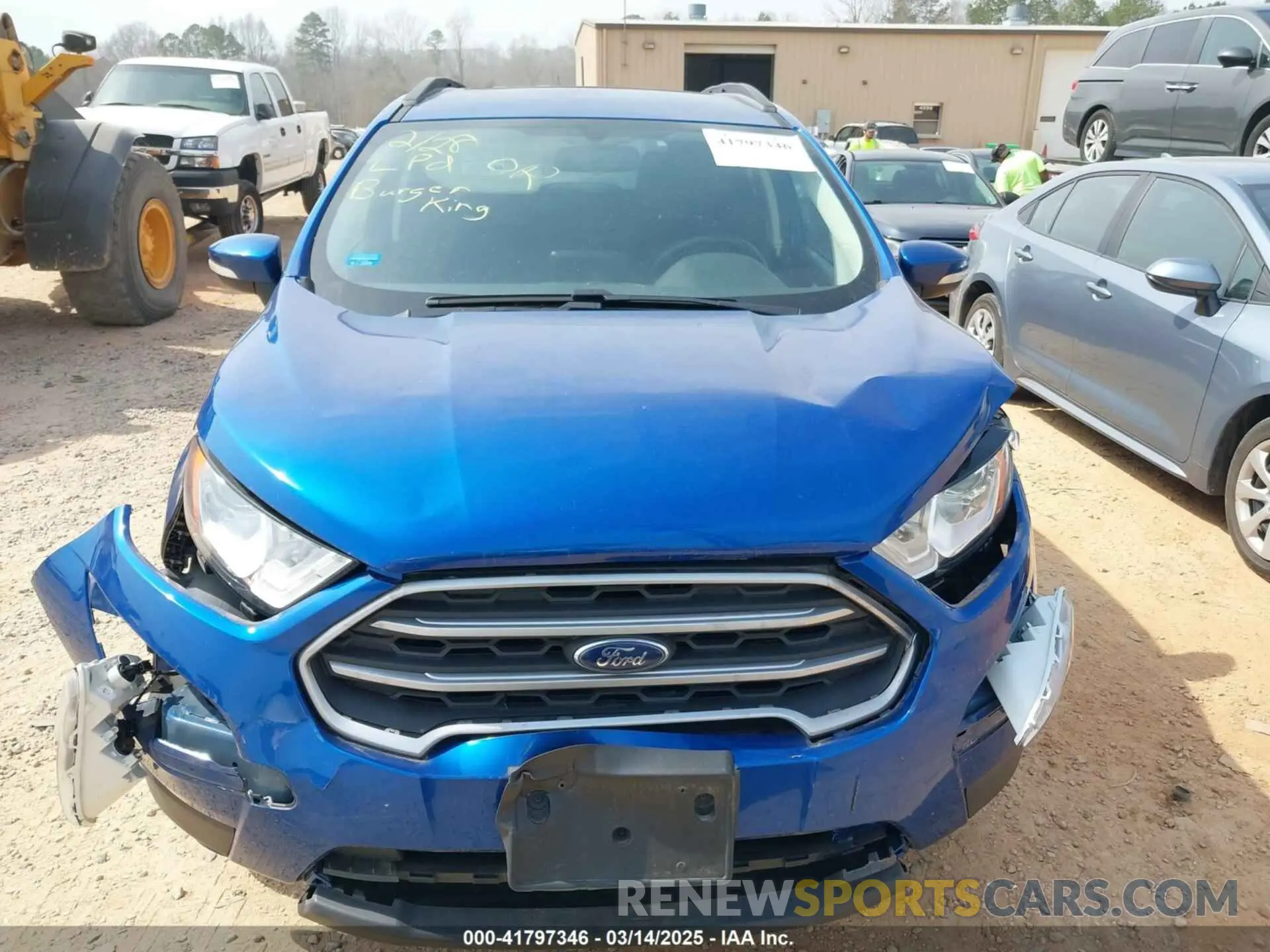 12 Photograph of a damaged car MAJ6S3GL9LC391034 FORD ECOSPORT 2020