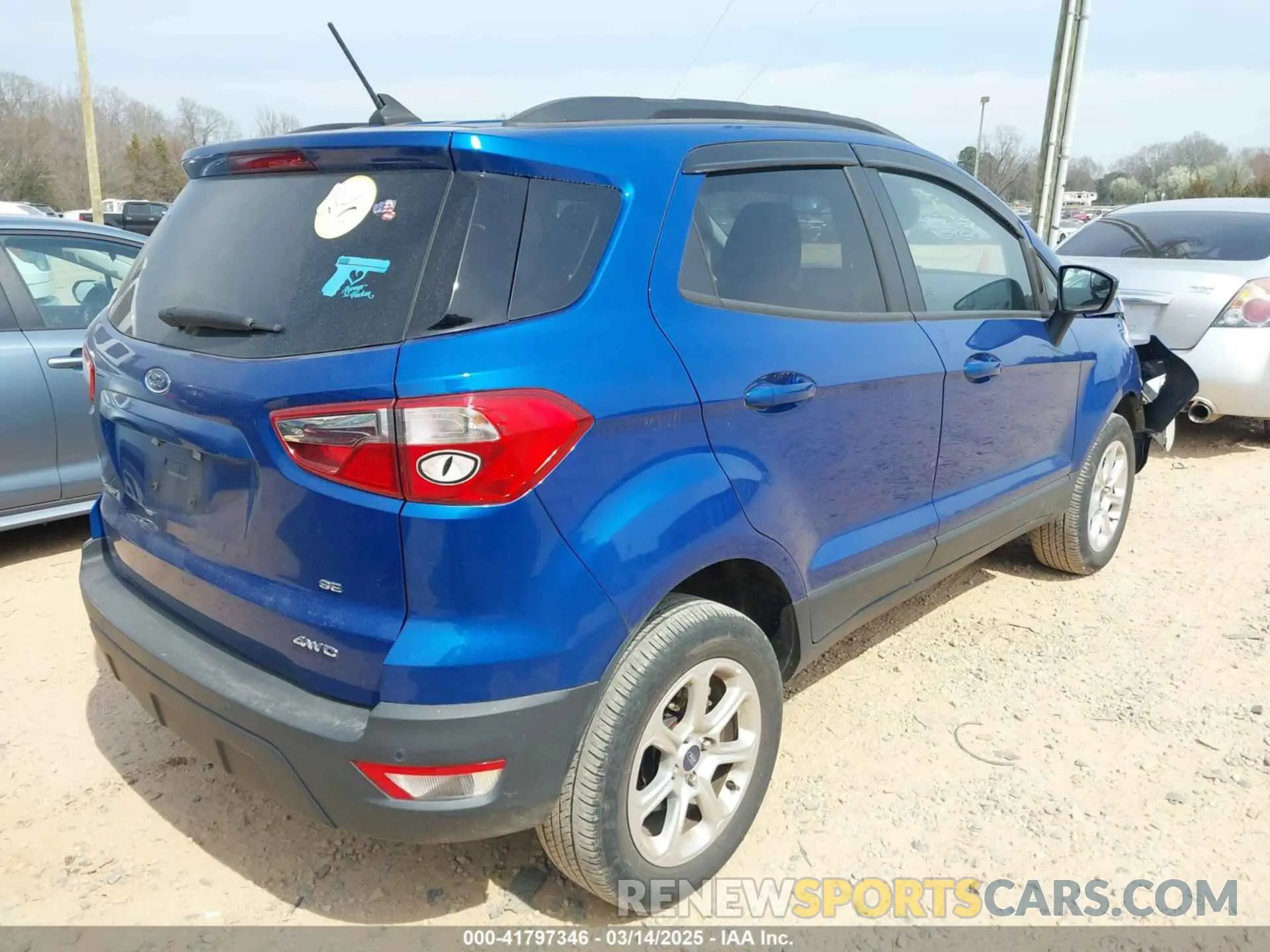 4 Photograph of a damaged car MAJ6S3GL9LC391034 FORD ECOSPORT 2020