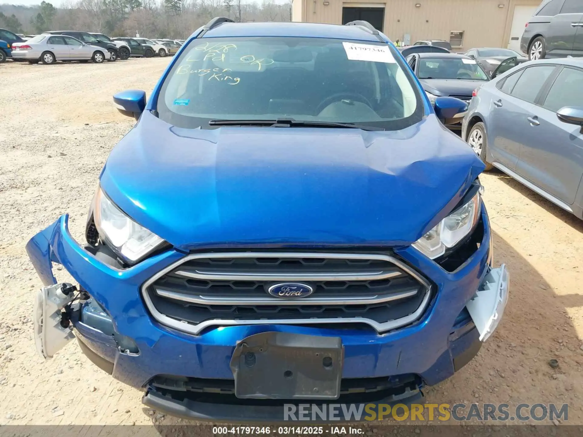 6 Photograph of a damaged car MAJ6S3GL9LC391034 FORD ECOSPORT 2020