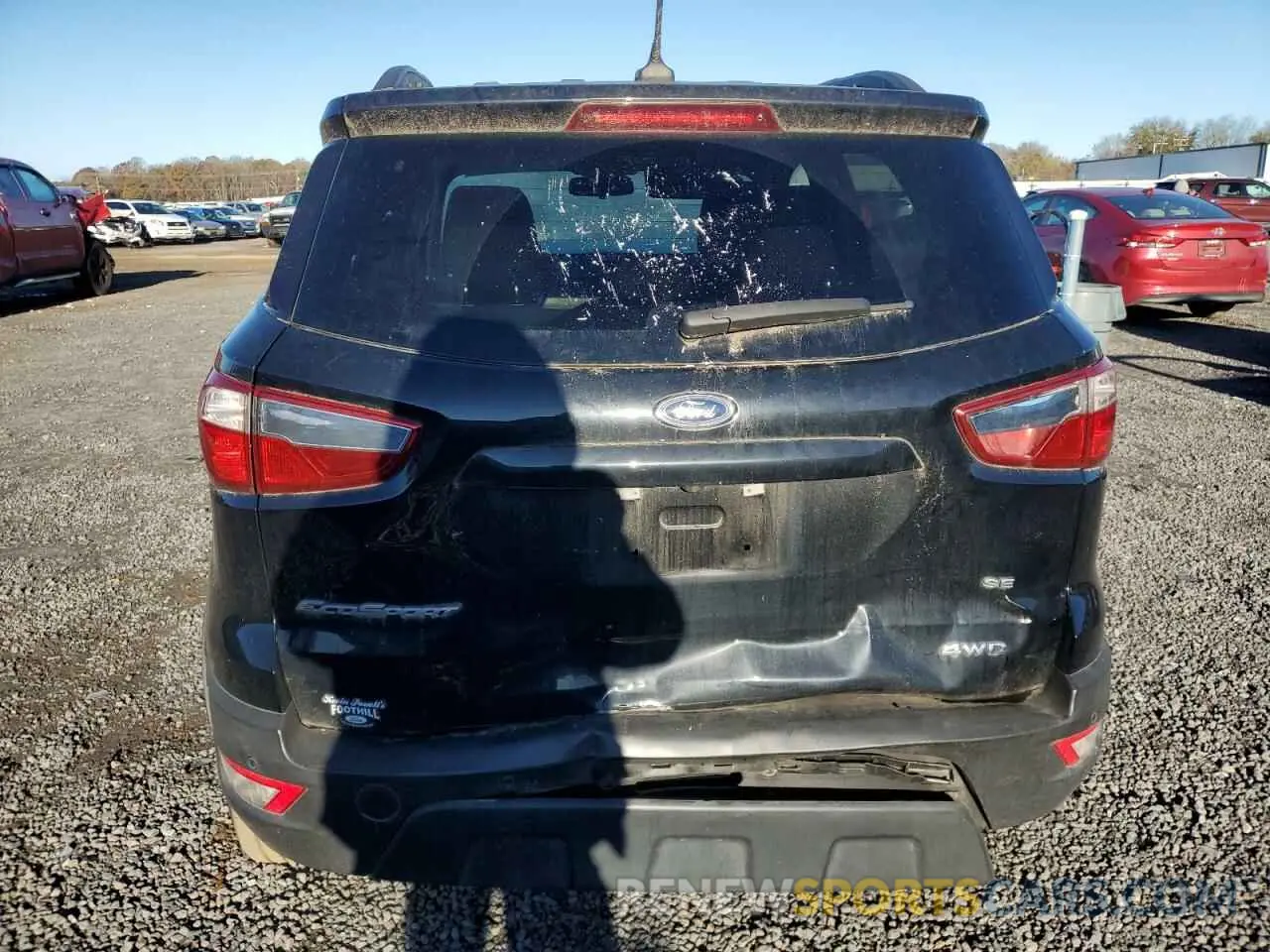 6 Photograph of a damaged car MAJ6S3GLXLC341470 FORD ECOSPORT 2020