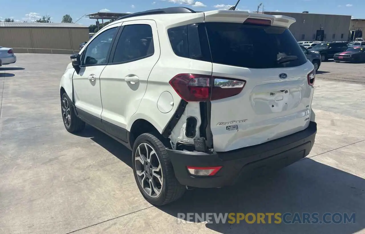 3 Photograph of a damaged car MAJ6S3JL4LC349427 FORD ECOSPORT 2020