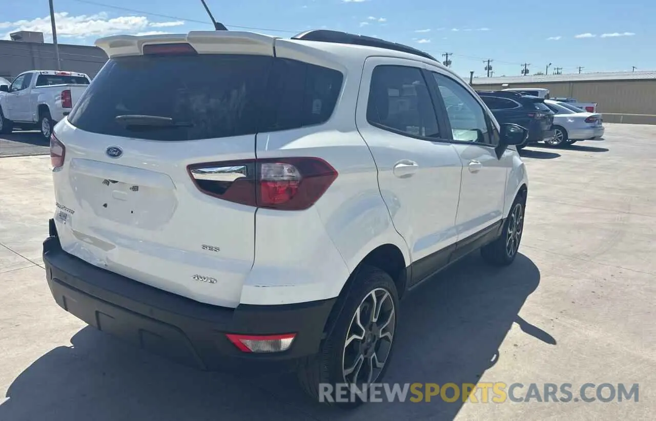 4 Photograph of a damaged car MAJ6S3JL4LC349427 FORD ECOSPORT 2020