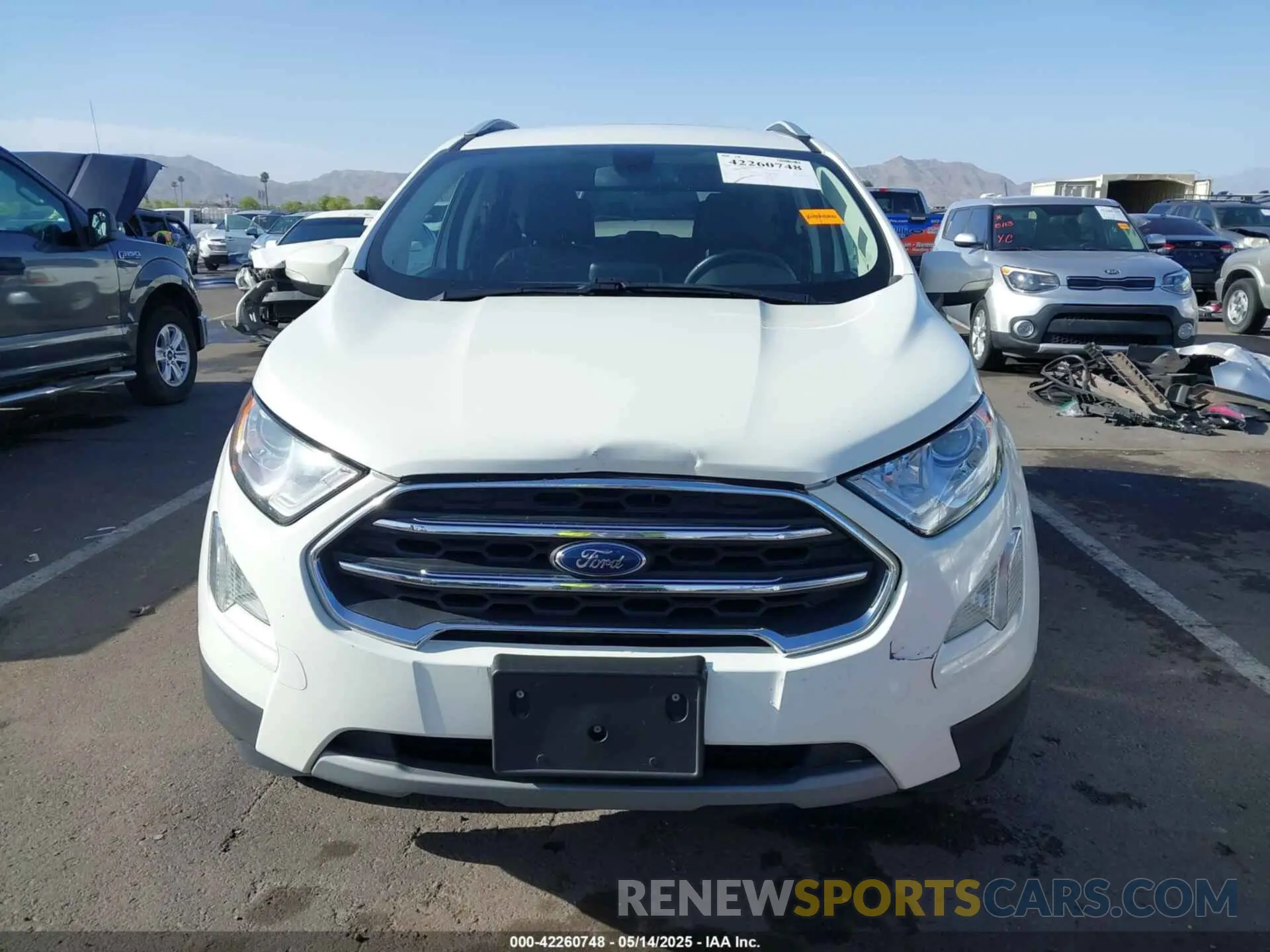 6 Photograph of a damaged car MAJ6S3KL1LC361419 FORD ECOSPORT 2020