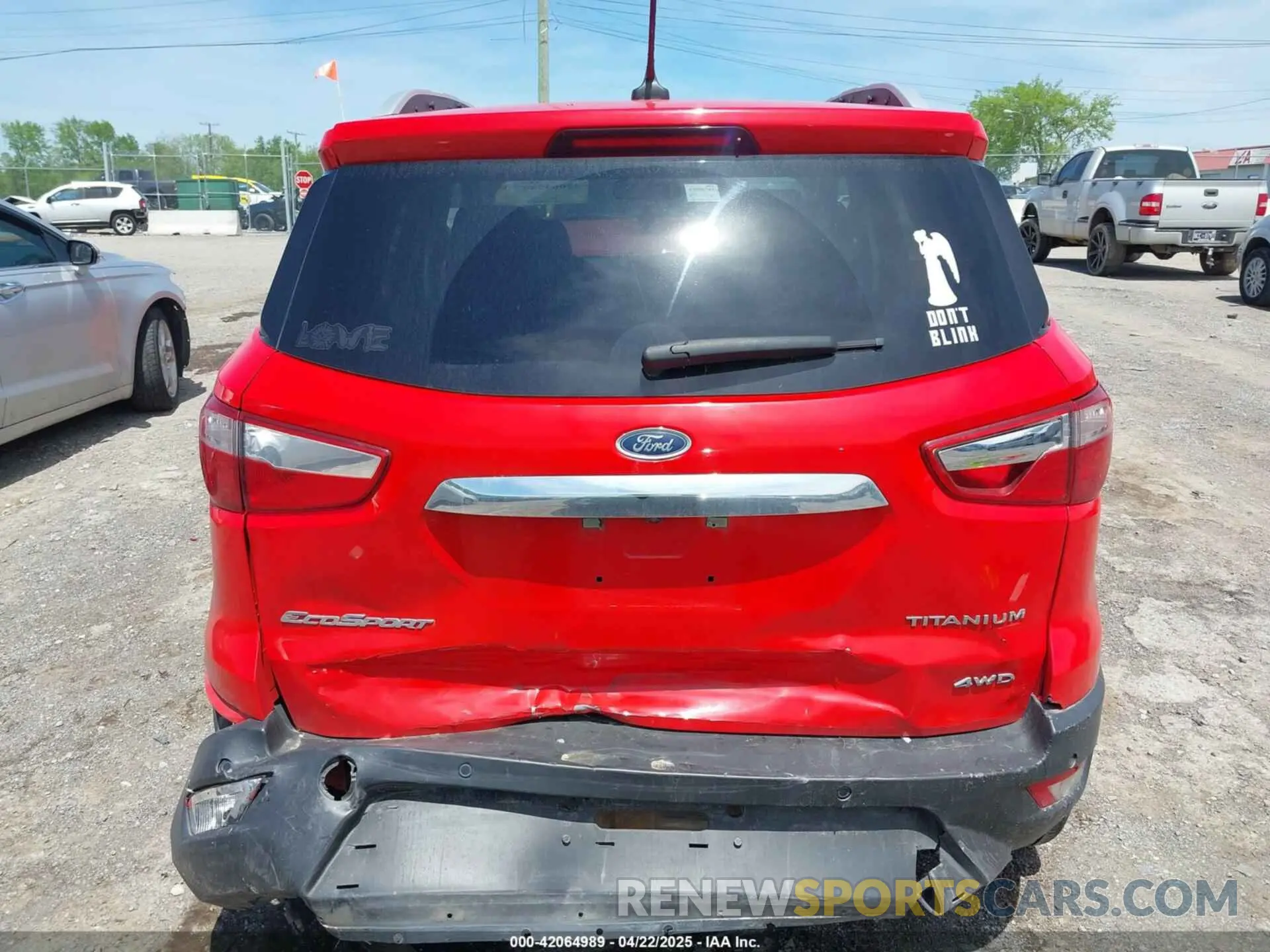16 Photograph of a damaged car MAJ6S3KL4LC345585 FORD ECOSPORT 2020