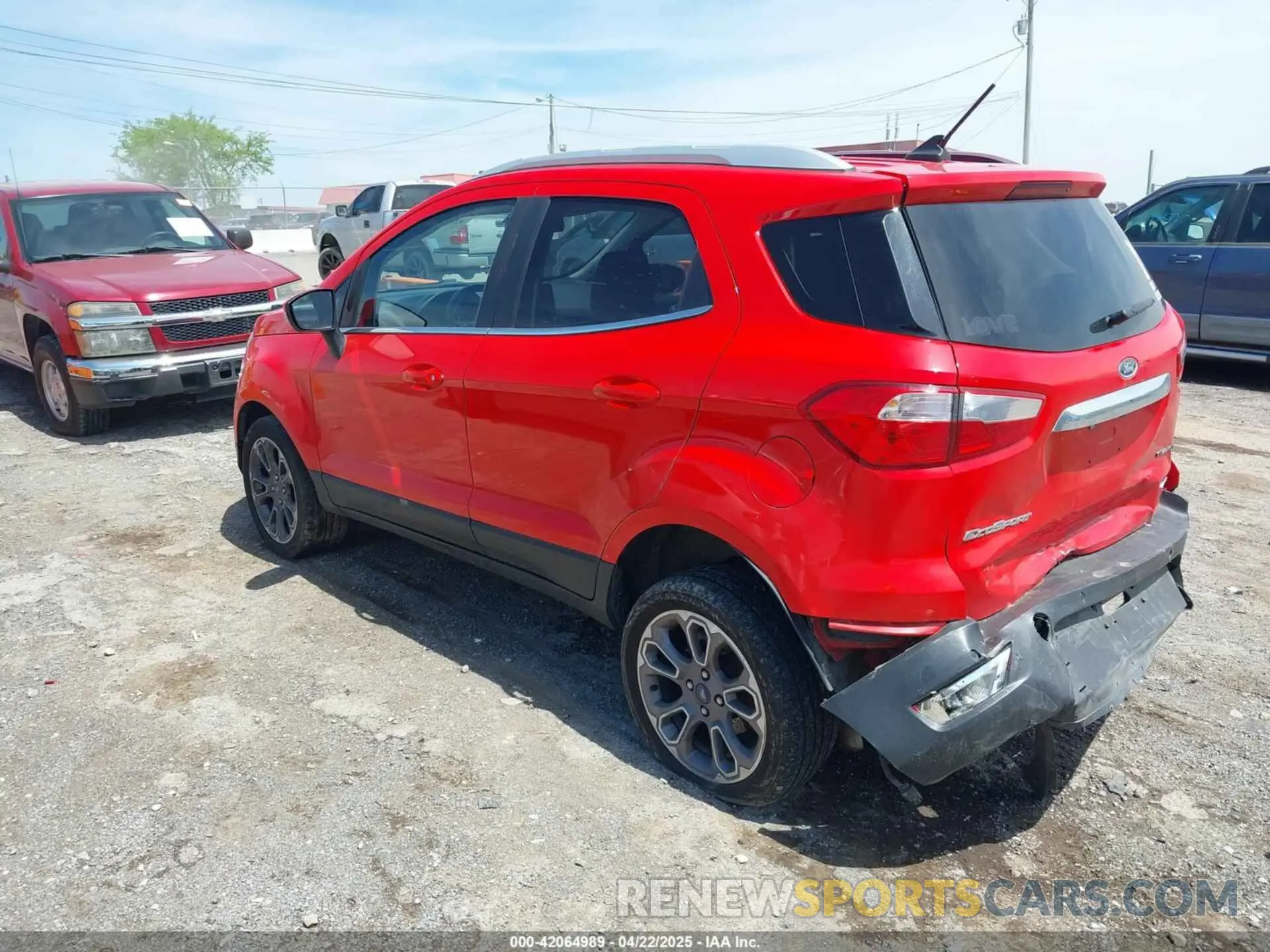 3 Photograph of a damaged car MAJ6S3KL4LC345585 FORD ECOSPORT 2020