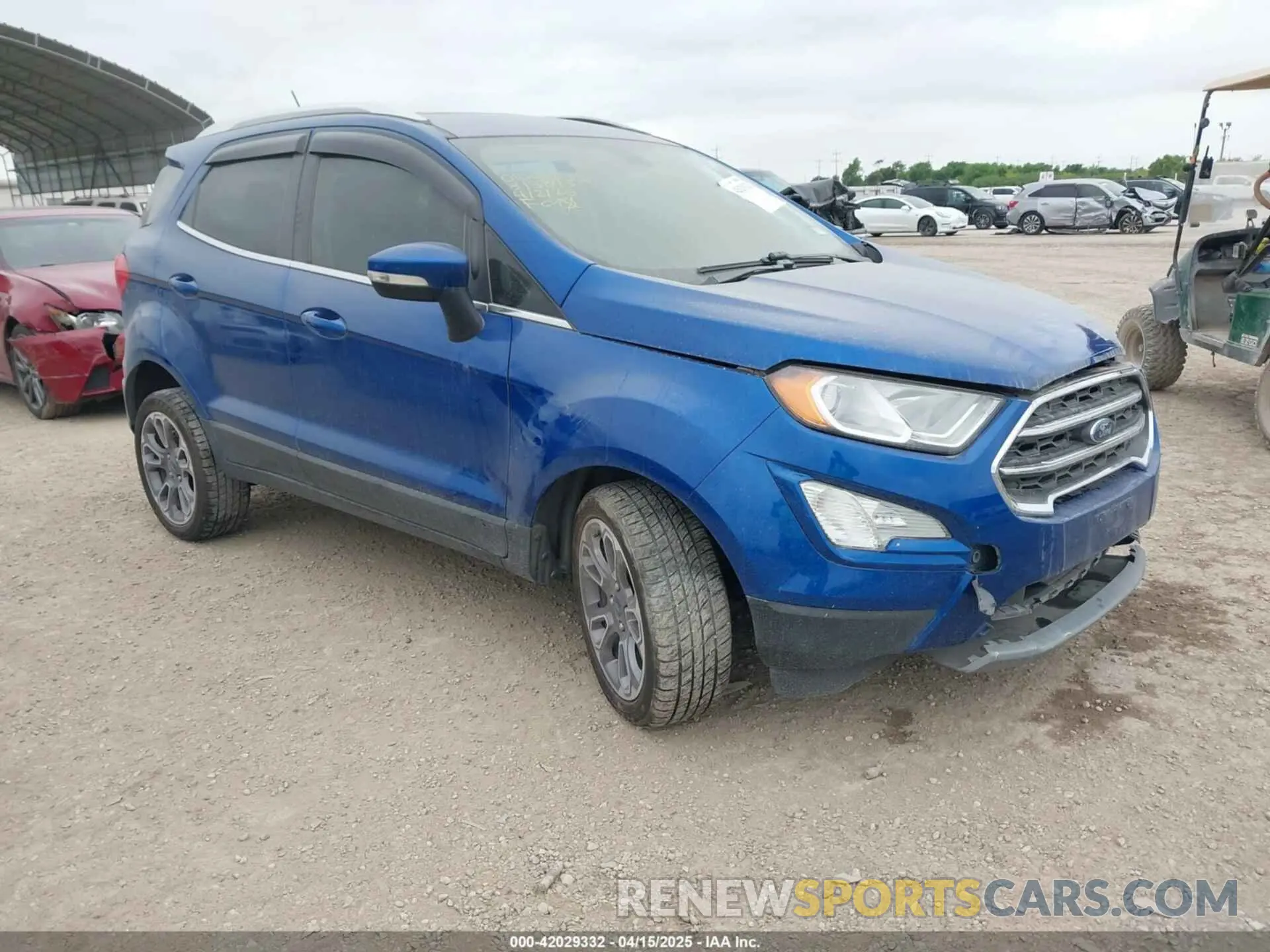 1 Photograph of a damaged car MAJ6S3KL5LC313843 FORD ECOSPORT 2020