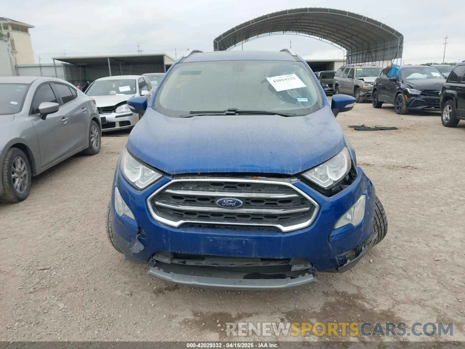 11 Photograph of a damaged car MAJ6S3KL5LC313843 FORD ECOSPORT 2020