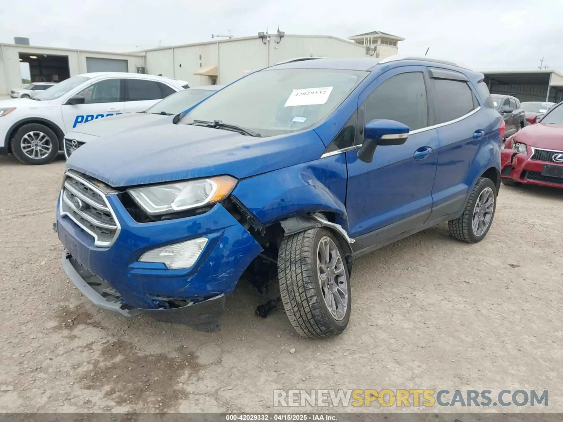 2 Photograph of a damaged car MAJ6S3KL5LC313843 FORD ECOSPORT 2020