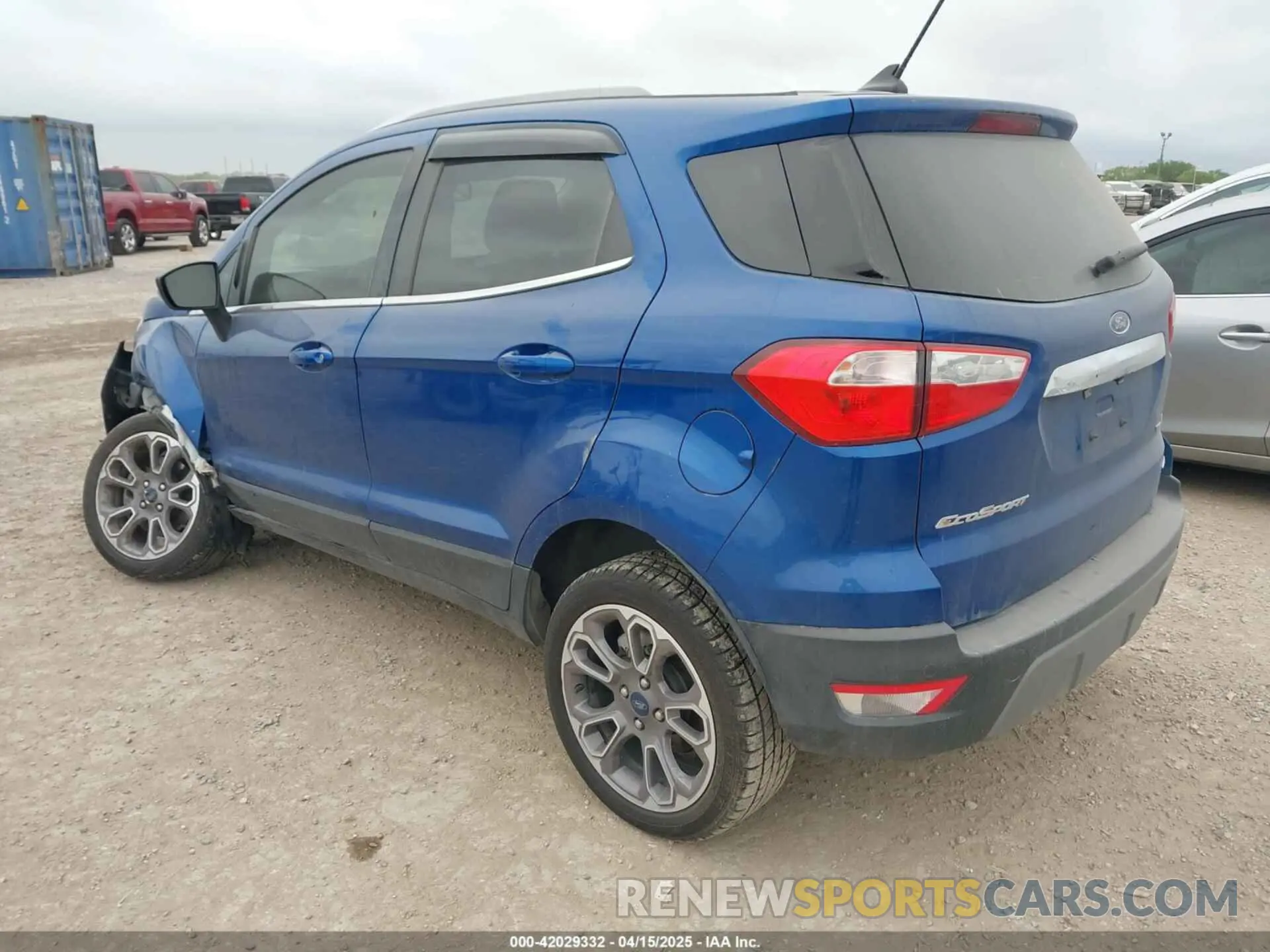 3 Photograph of a damaged car MAJ6S3KL5LC313843 FORD ECOSPORT 2020