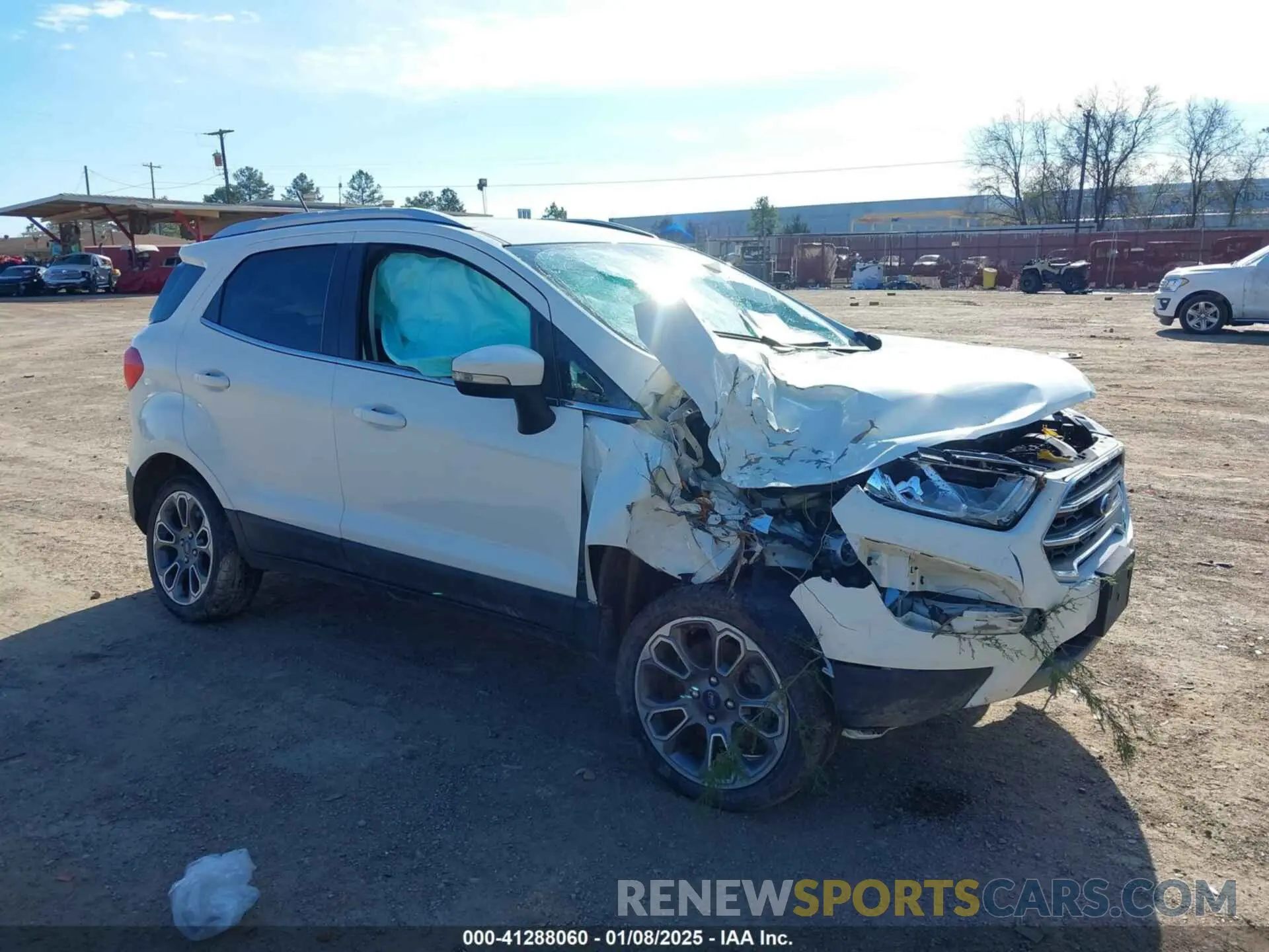 1 Photograph of a damaged car MAJ6S3KL6LC349007 FORD ECOSPORT 2020