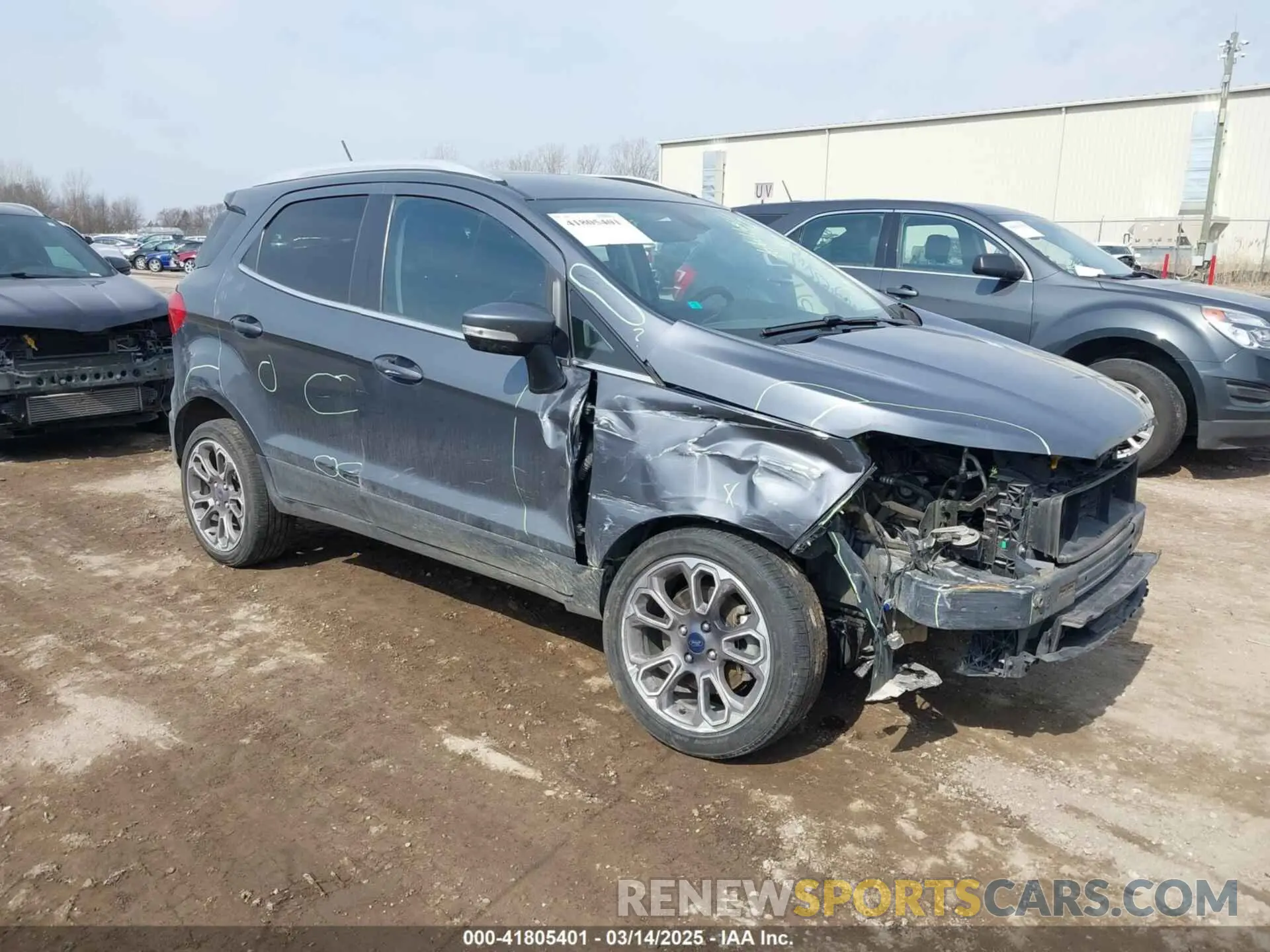 1 Photograph of a damaged car MAJ6S3KL7LC339375 FORD ECOSPORT 2020