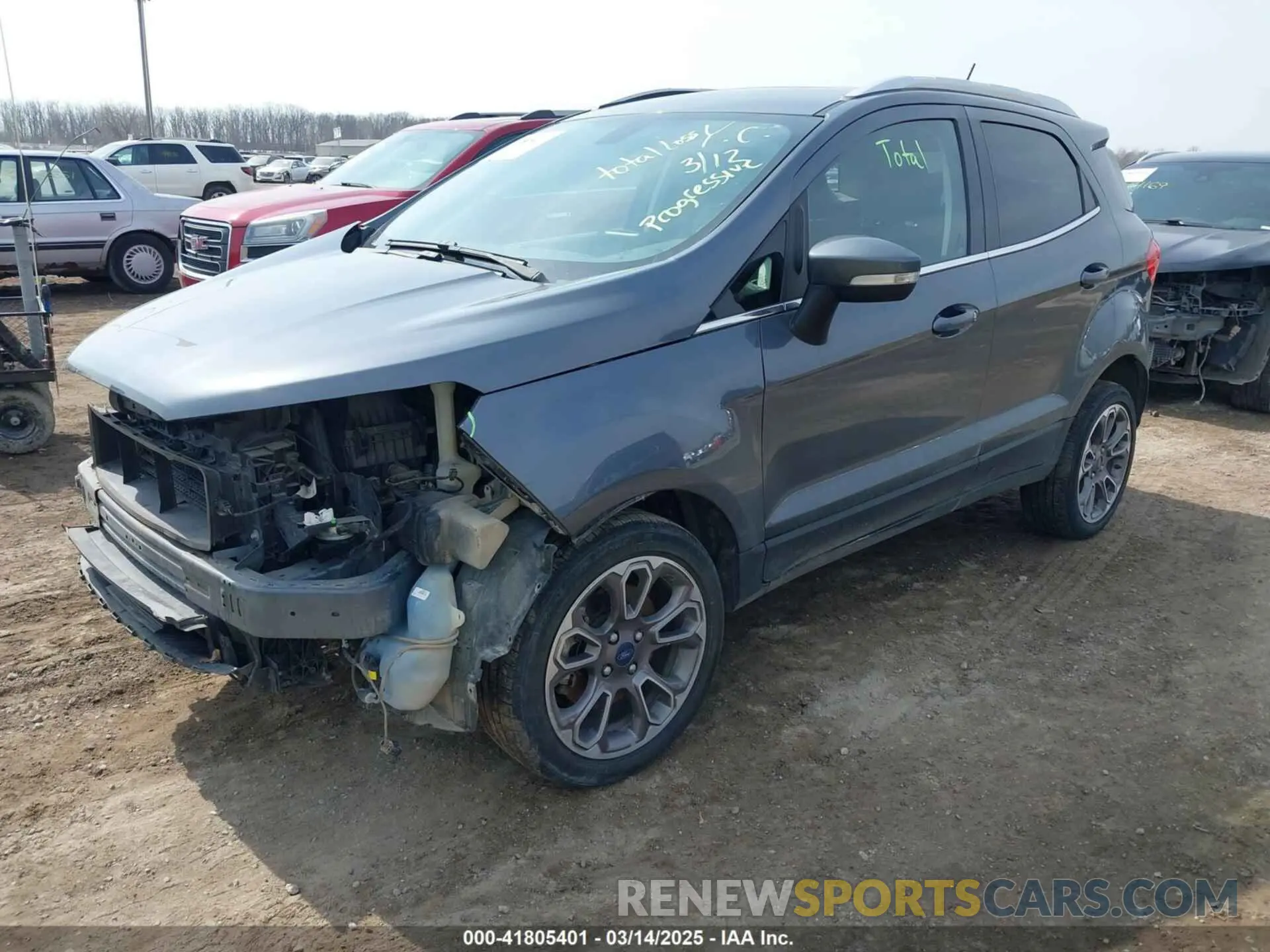 2 Photograph of a damaged car MAJ6S3KL7LC339375 FORD ECOSPORT 2020