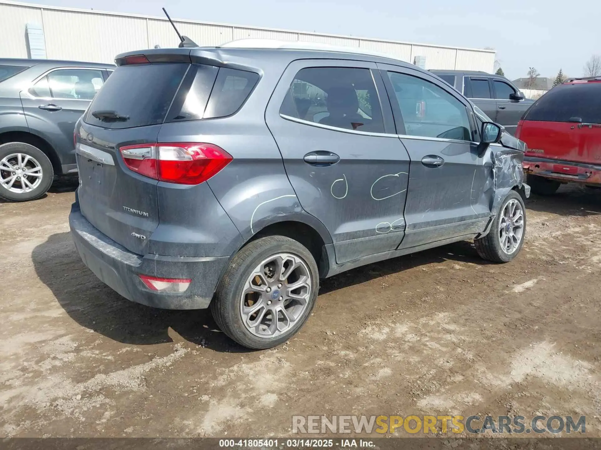 4 Photograph of a damaged car MAJ6S3KL7LC339375 FORD ECOSPORT 2020