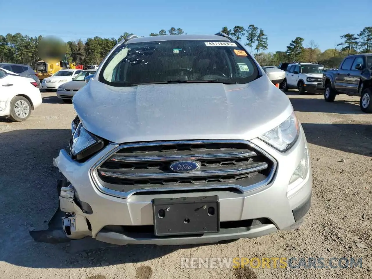 5 Photograph of a damaged car MAJ6S3KLXLC367591 FORD ECOSPORT 2020