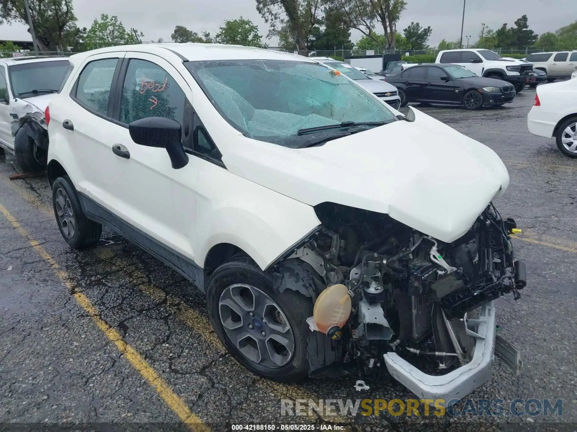 1 Photograph of a damaged car MAJ3S2FE2MC435361 FORD ECOSPORT 2021