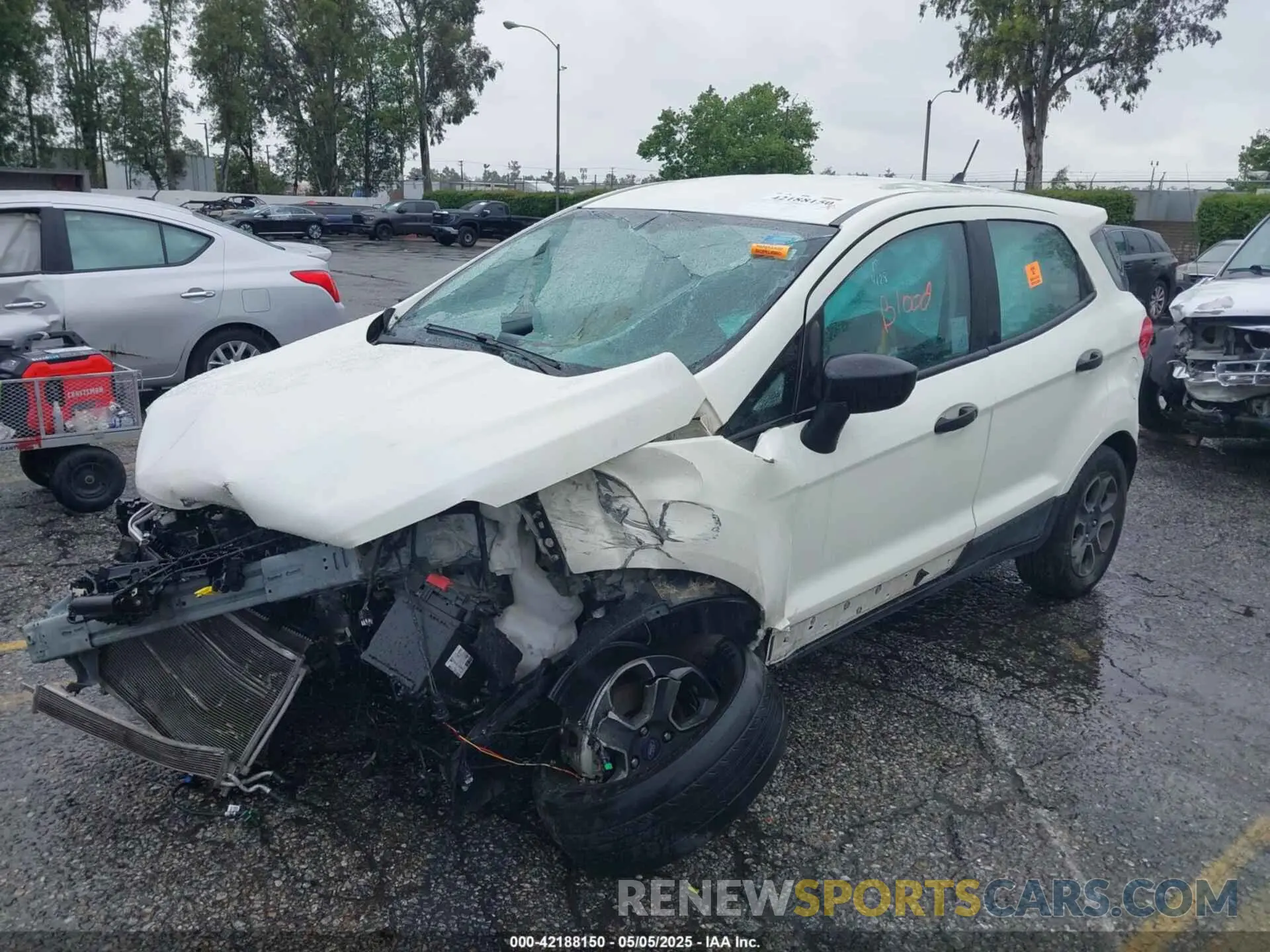 2 Photograph of a damaged car MAJ3S2FE2MC435361 FORD ECOSPORT 2021