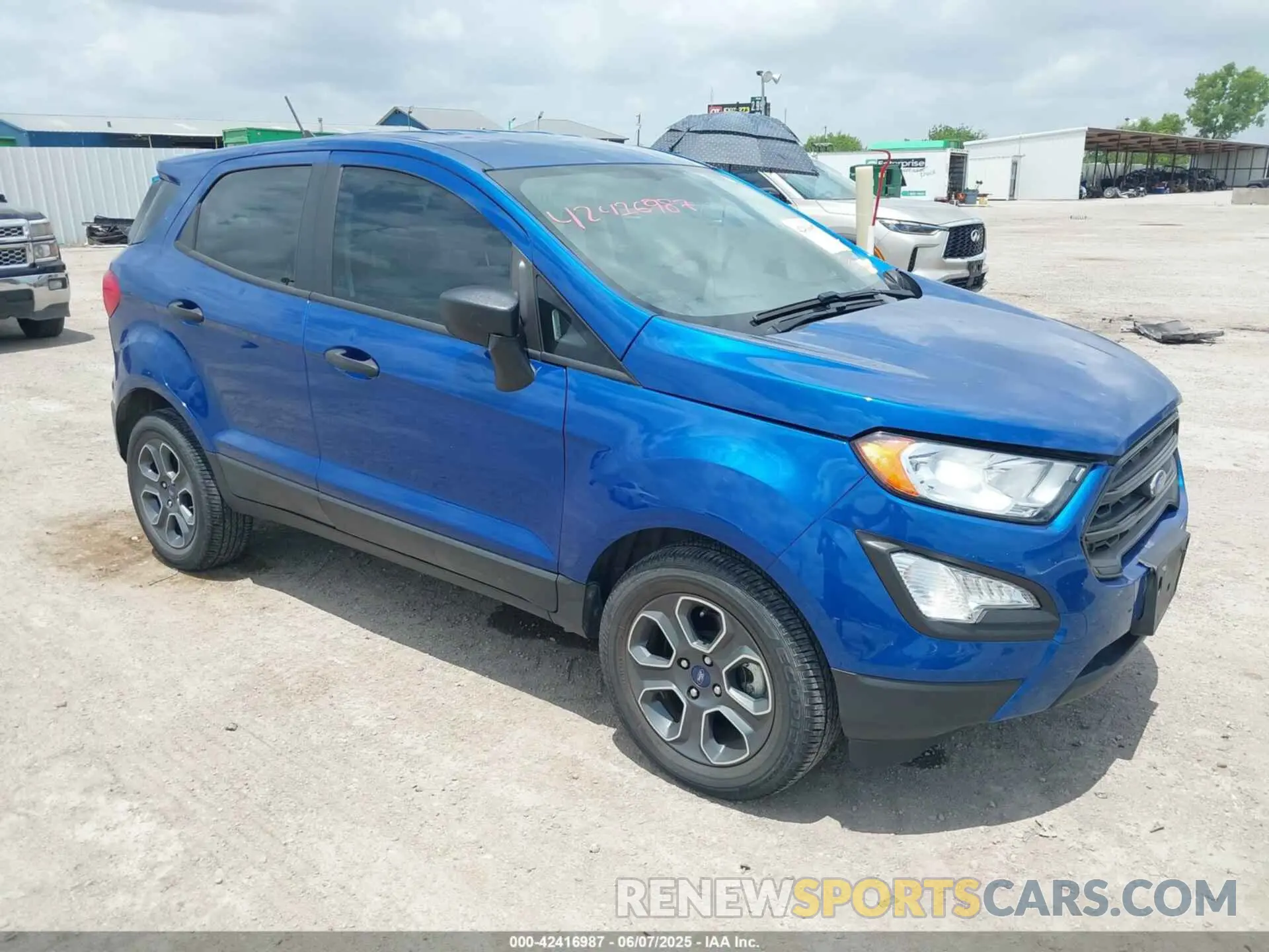 1 Photograph of a damaged car MAJ3S2FE5MC455880 FORD ECOSPORT 2021