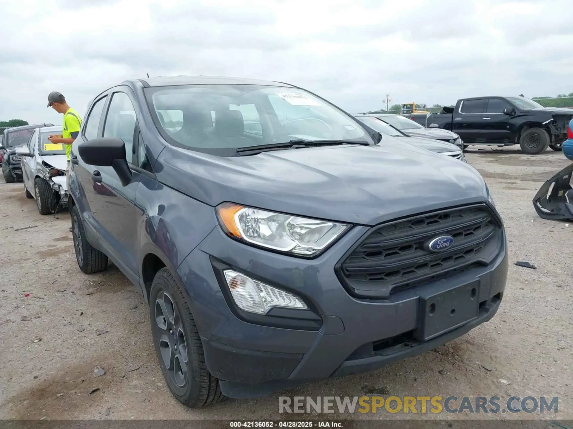 1 Photograph of a damaged car MAJ3S2FE7MC450597 FORD ECOSPORT 2021
