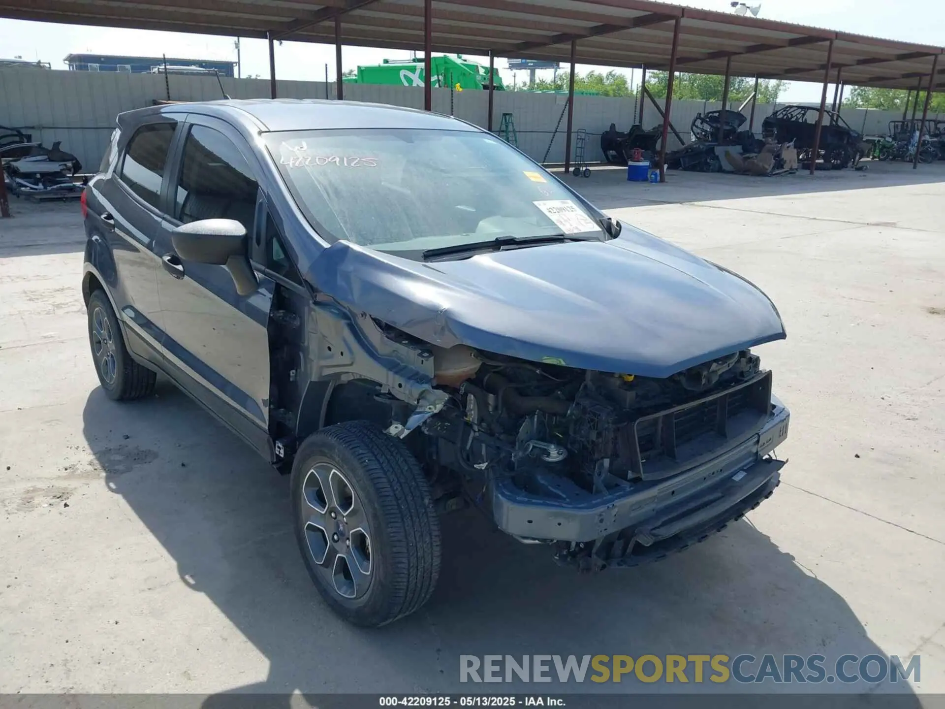 1 Photograph of a damaged car MAJ3S2FE9MC452321 FORD ECOSPORT 2021