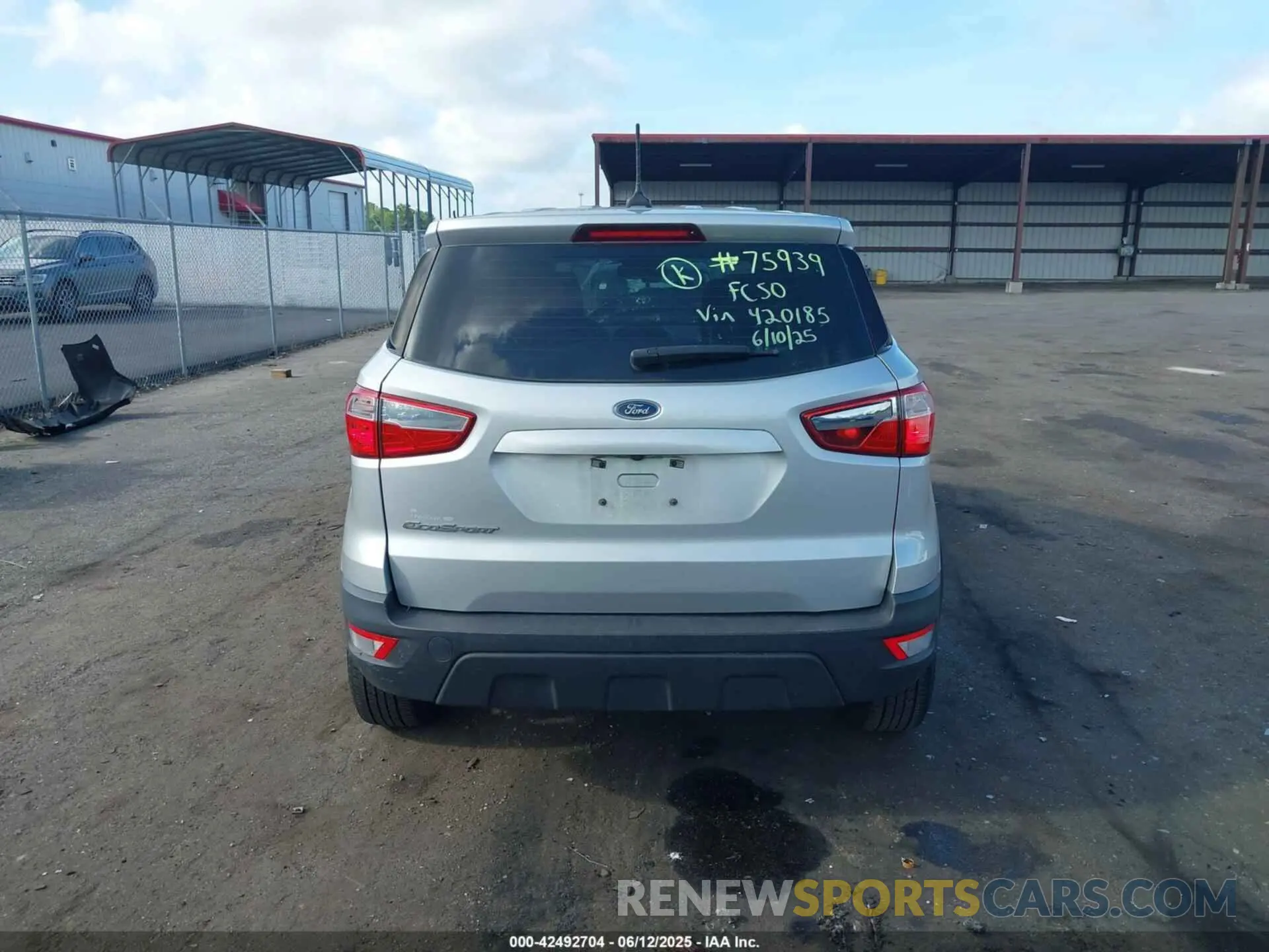 16 Photograph of a damaged car MAJ3S2FEXMC420185 FORD ECOSPORT 2021