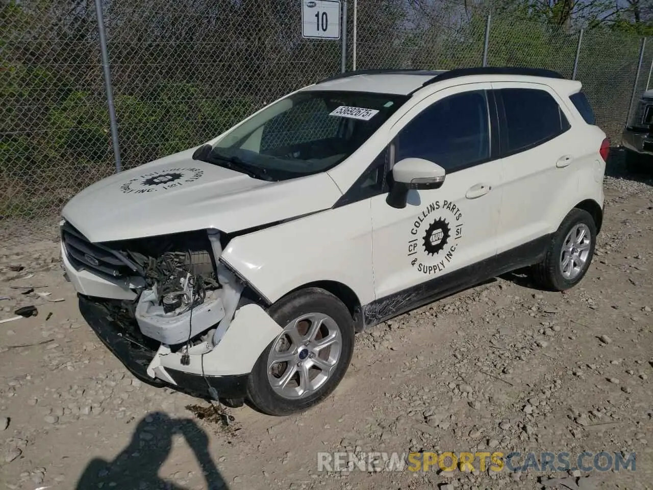 1 Photograph of a damaged car MAJ3S2GE3MC455603 FORD ECOSPORT 2021