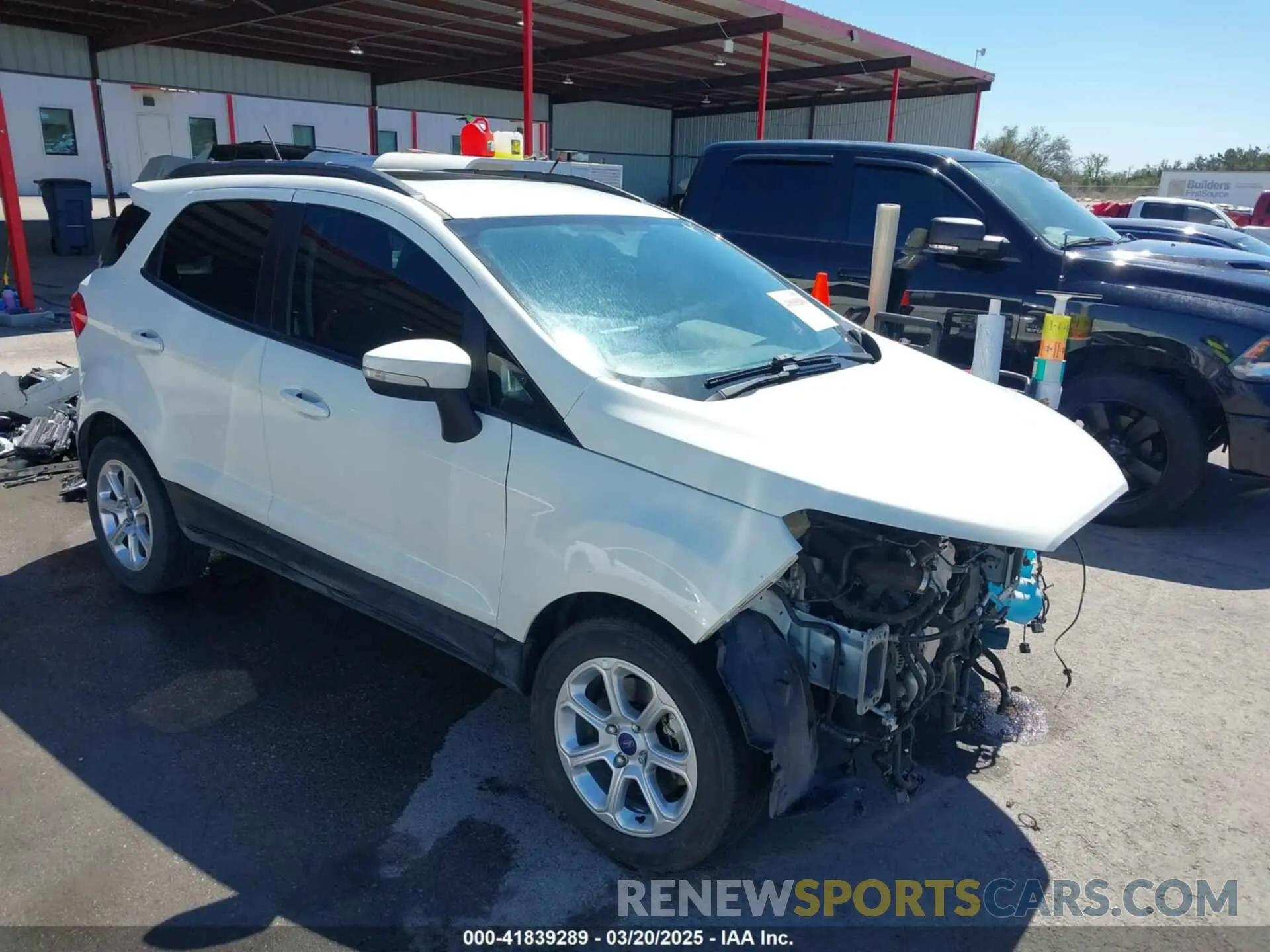 1 Photograph of a damaged car MAJ3S2GE4MC439992 FORD ECOSPORT 2021