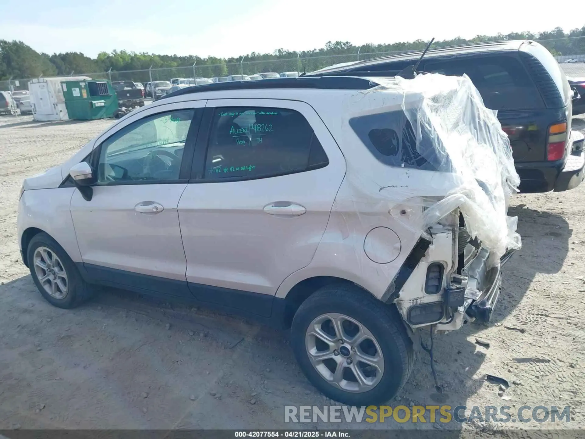 14 Photograph of a damaged car MAJ3S2GE7MC399763 FORD ECOSPORT 2021