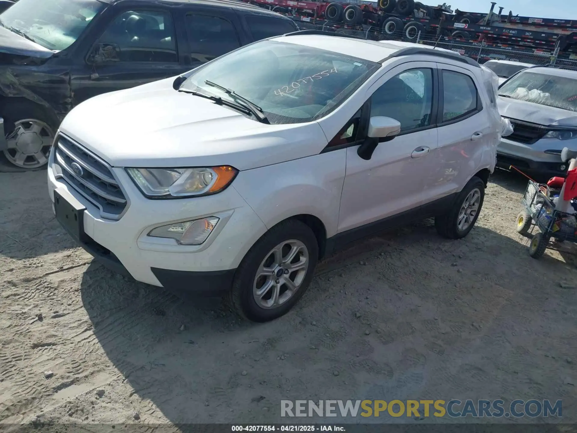2 Photograph of a damaged car MAJ3S2GE7MC399763 FORD ECOSPORT 2021