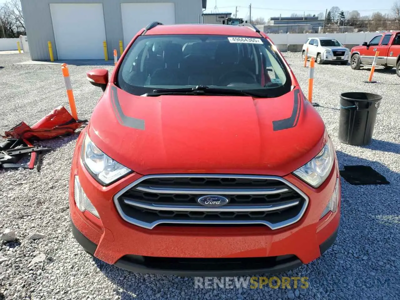 5 Photograph of a damaged car MAJ3S2GE8MC408423 FORD ECOSPORT 2021