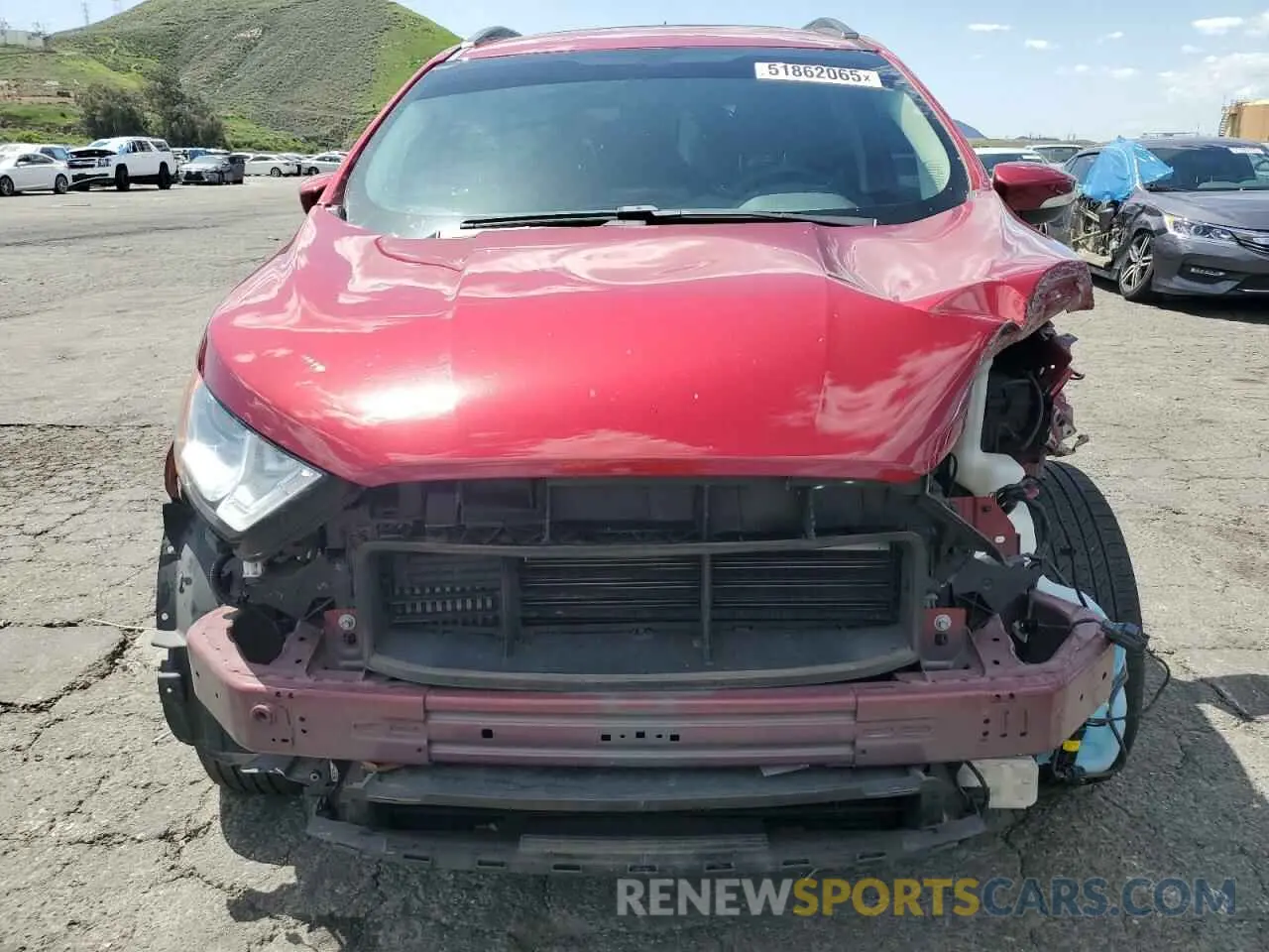 5 Photograph of a damaged car MAJ3S2GE9MC399425 FORD ECOSPORT 2021