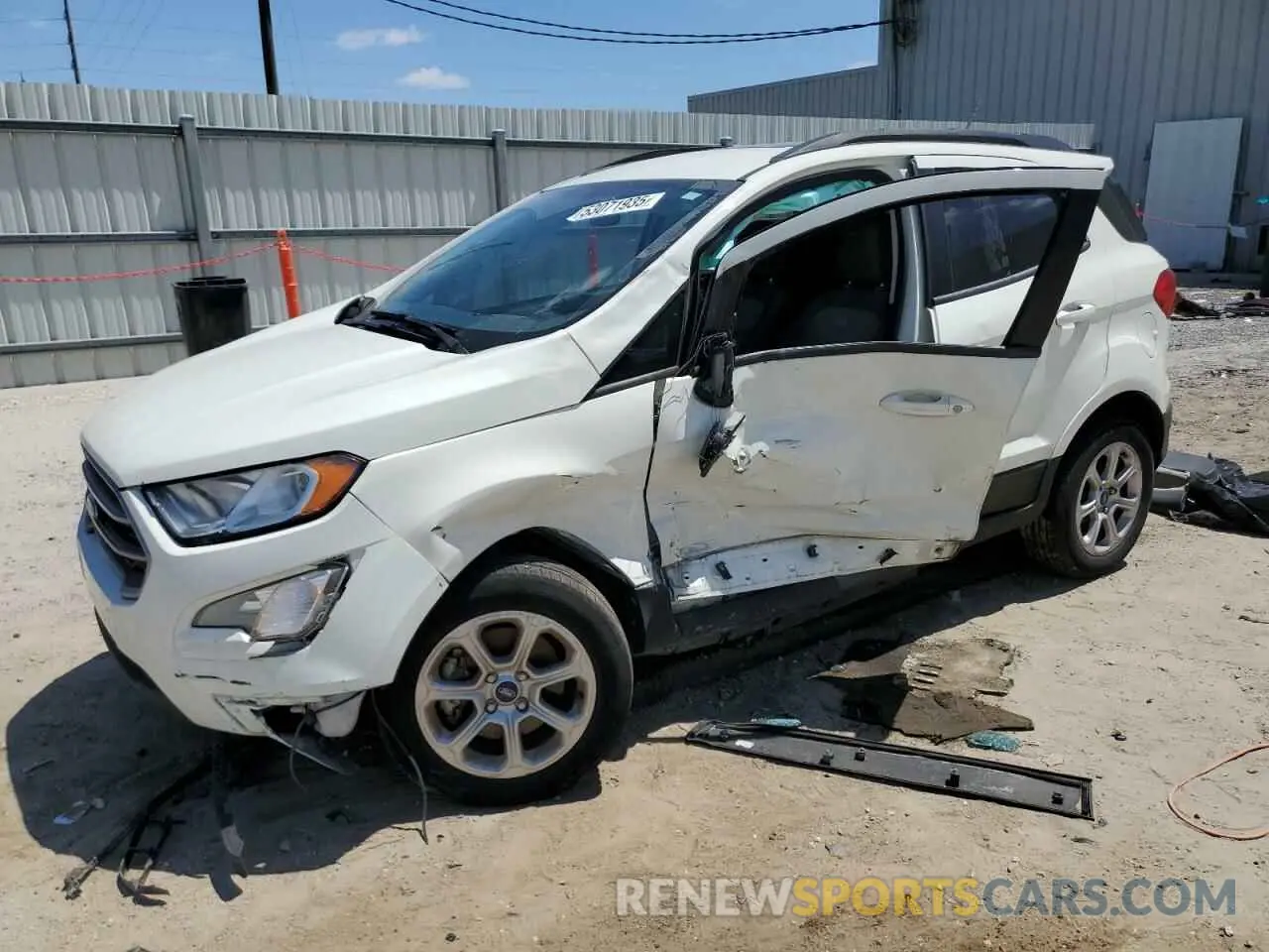 1 Photograph of a damaged car MAJ3S2GE9MC406289 FORD ECOSPORT 2021