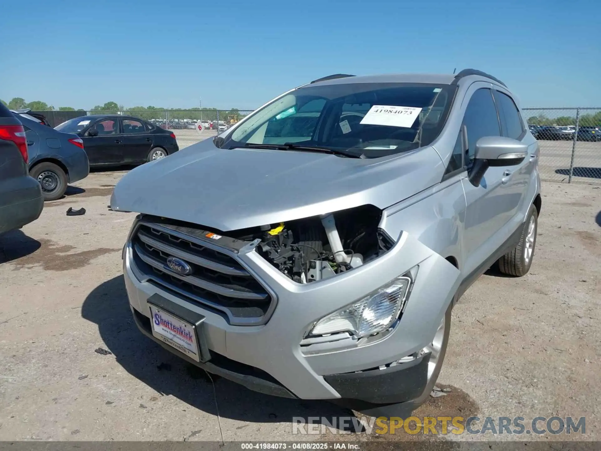 2 Photograph of a damaged car MAJ3S2GE9MC455900 FORD ECOSPORT 2021