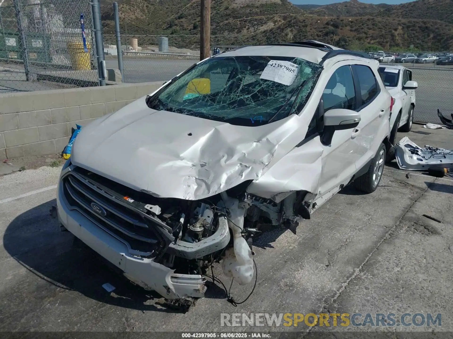 2 Photograph of a damaged car MAJ3S2GEXMC408021 FORD ECOSPORT 2021