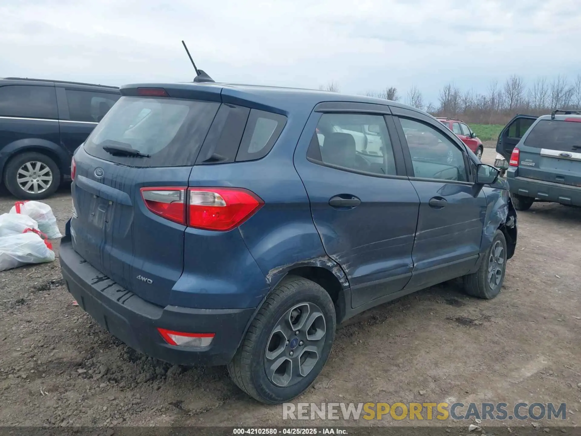 4 Photograph of a damaged car MAJ6S3FL1MC418133 FORD ECOSPORT 2021