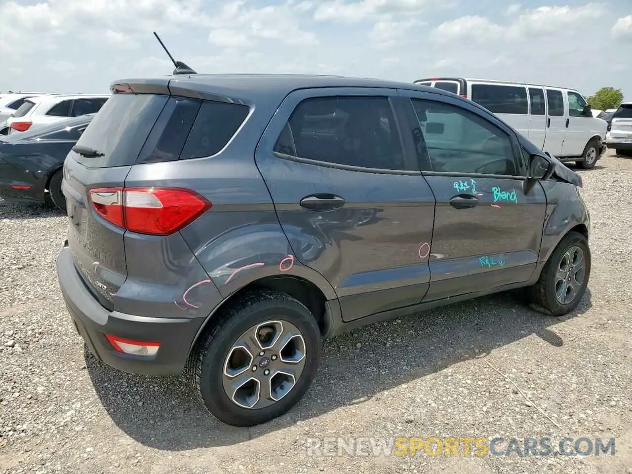 3 Photograph of a damaged car MAJ6S3FL7MC404527 FORD ECOSPORT 2021