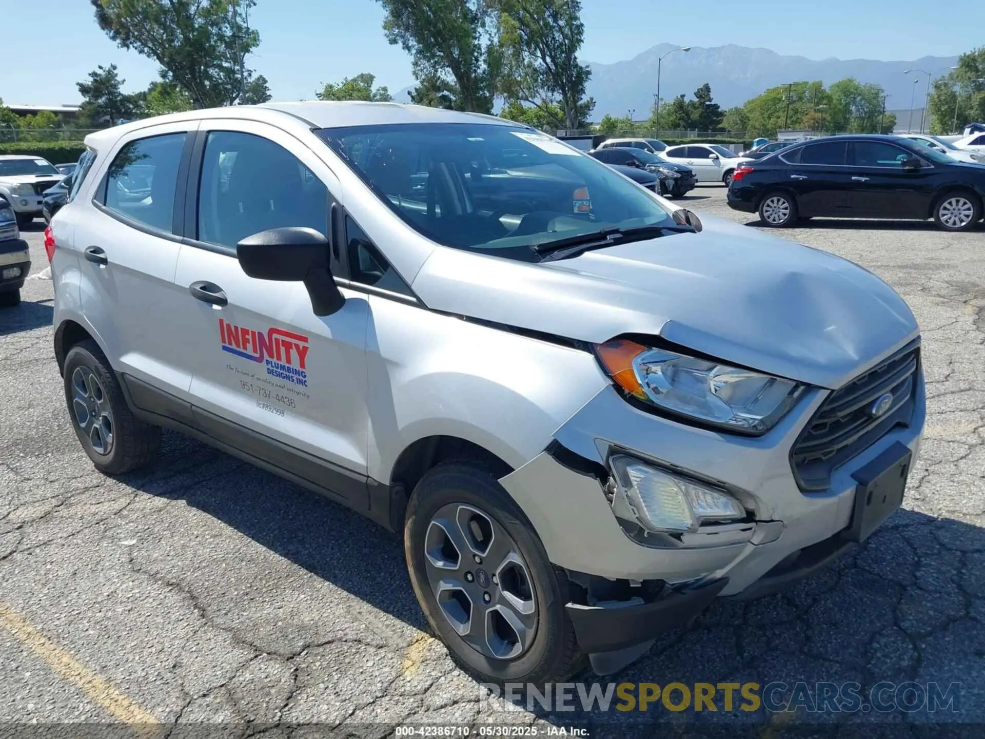 1 Photograph of a damaged car MAJ6S3FL7MC413096 FORD ECOSPORT 2021