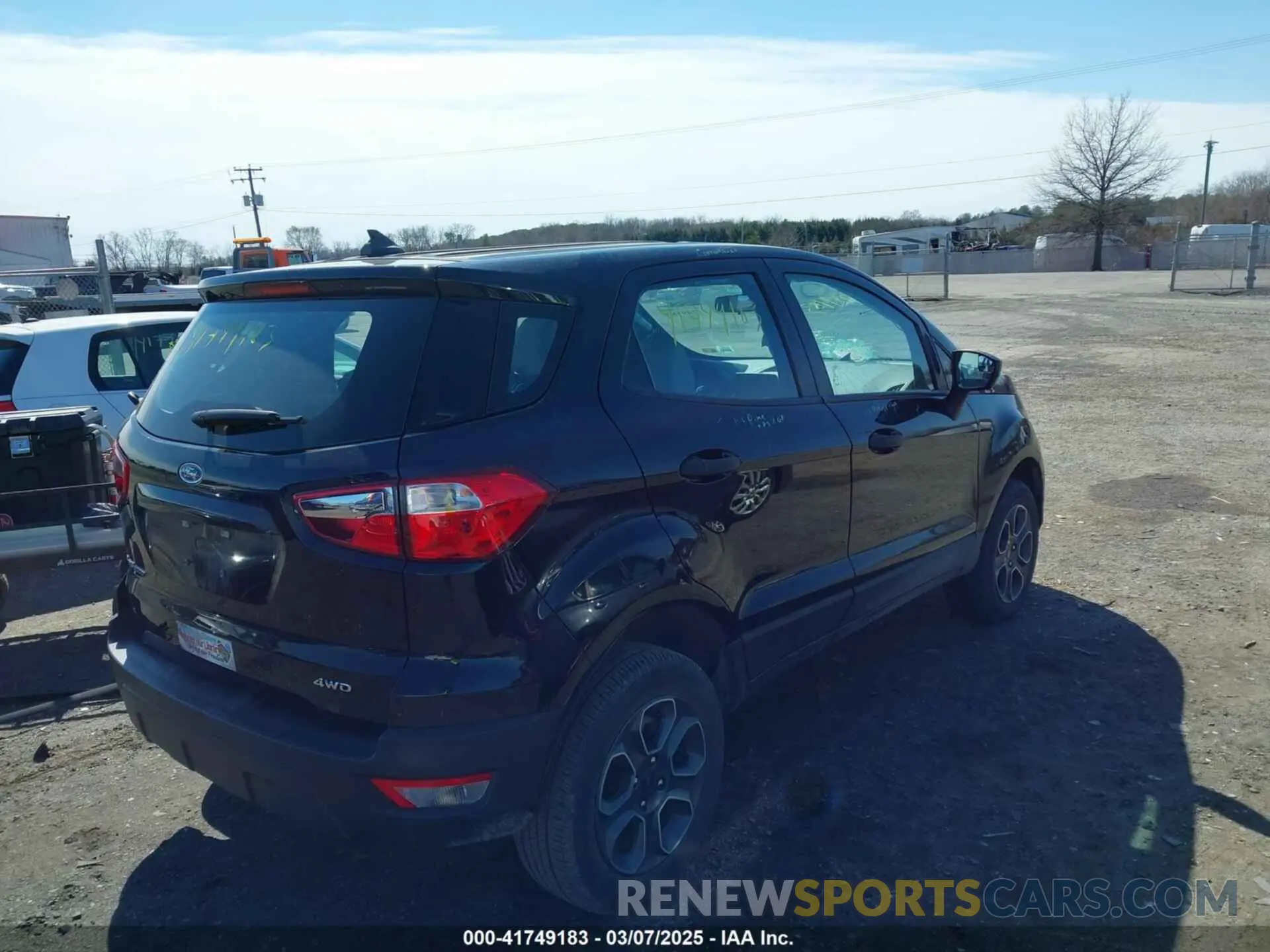 4 Photograph of a damaged car MAJ6S3FL9MC402973 FORD ECOSPORT 2021