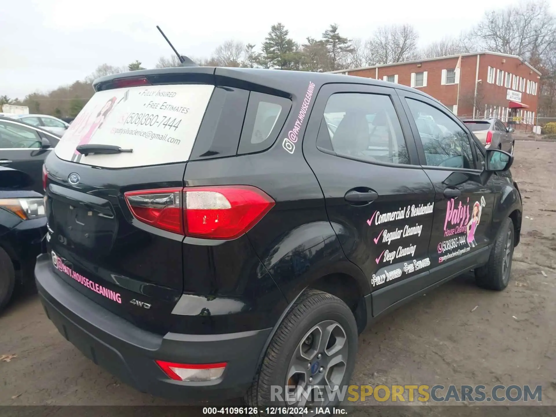 4 Photograph of a damaged car MAJ6S3FLXMC401881 FORD ECOSPORT 2021