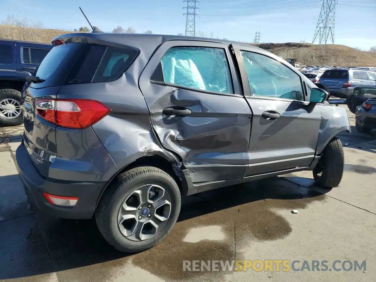 3 Photograph of a damaged car MAJ6S3FLXMC455214 FORD ECOSPORT 2021
