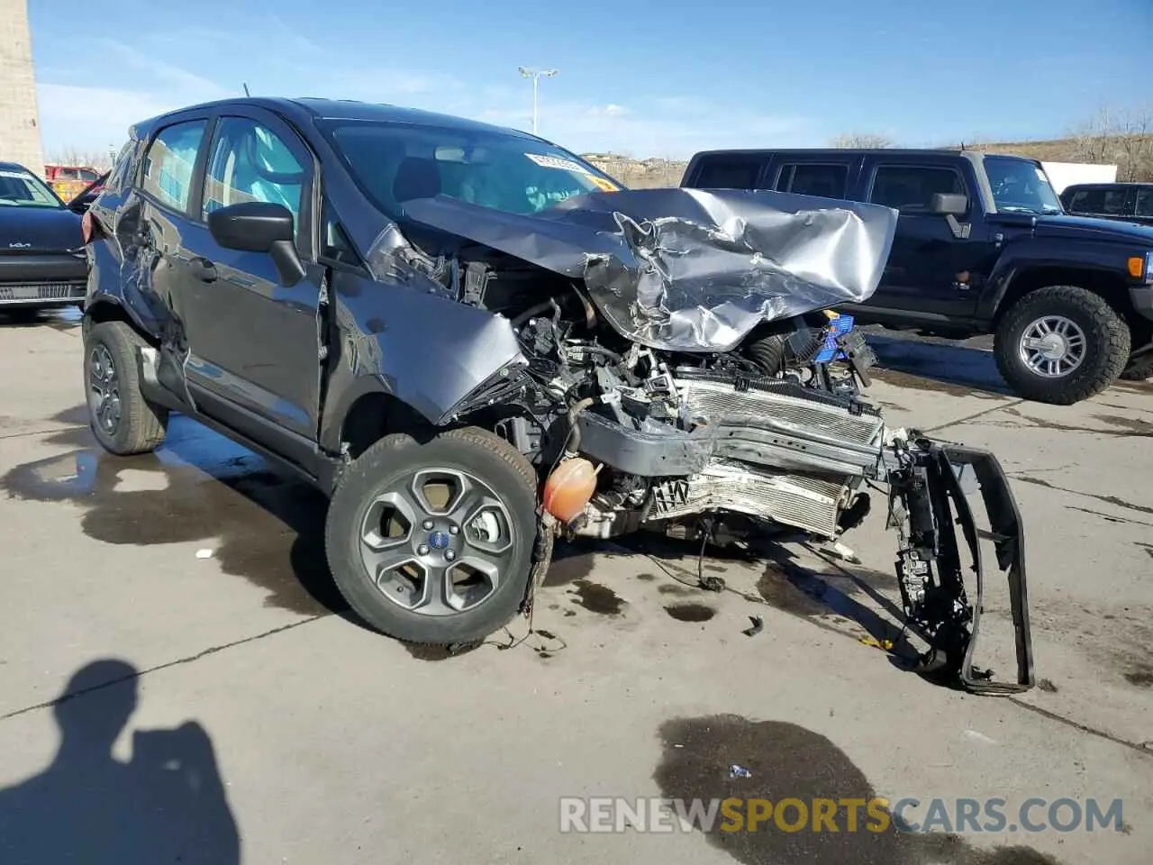 4 Photograph of a damaged car MAJ6S3FLXMC455214 FORD ECOSPORT 2021