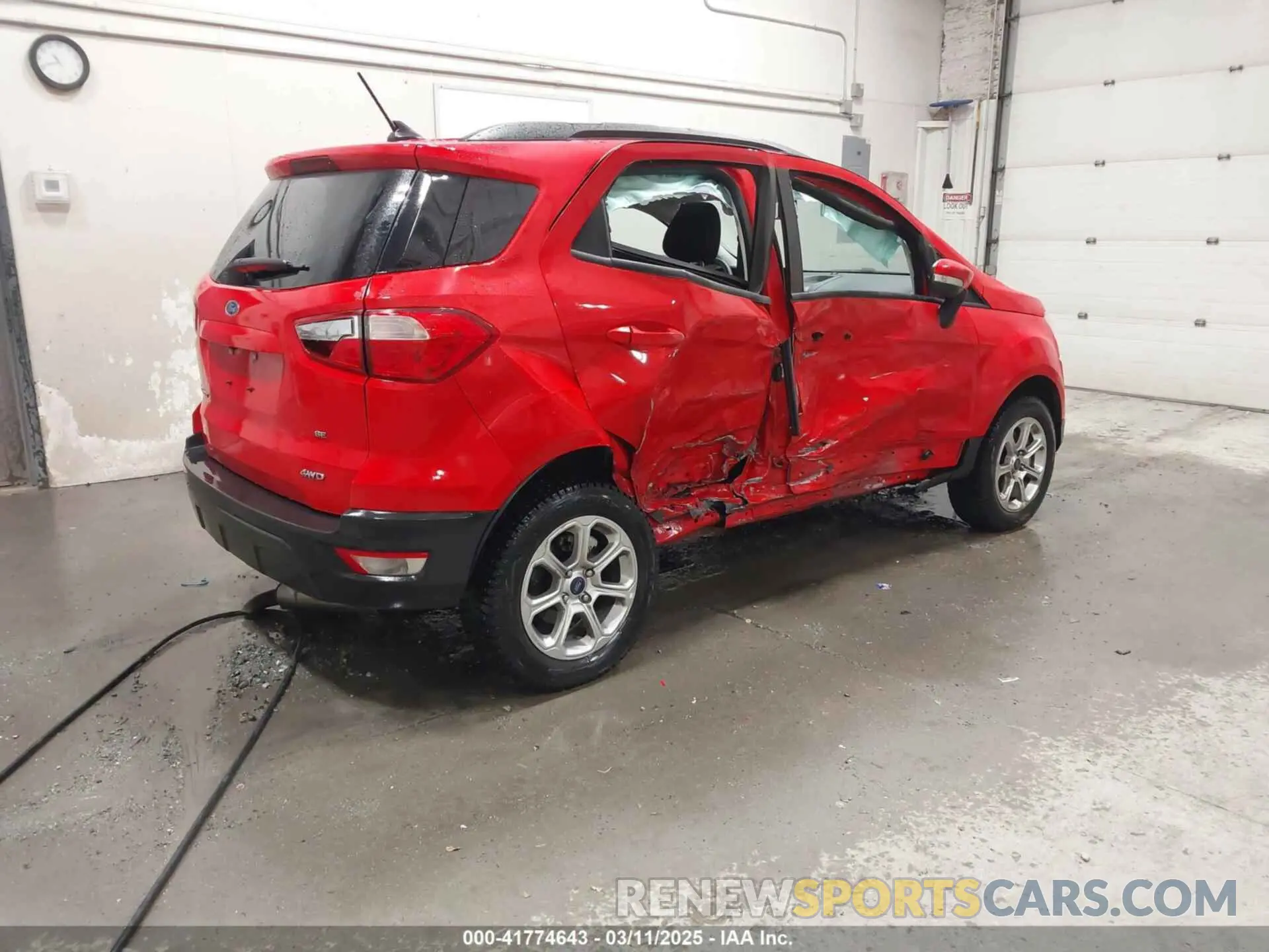 4 Photograph of a damaged car MAJ6S3GL1MC442138 FORD ECOSPORT 2021