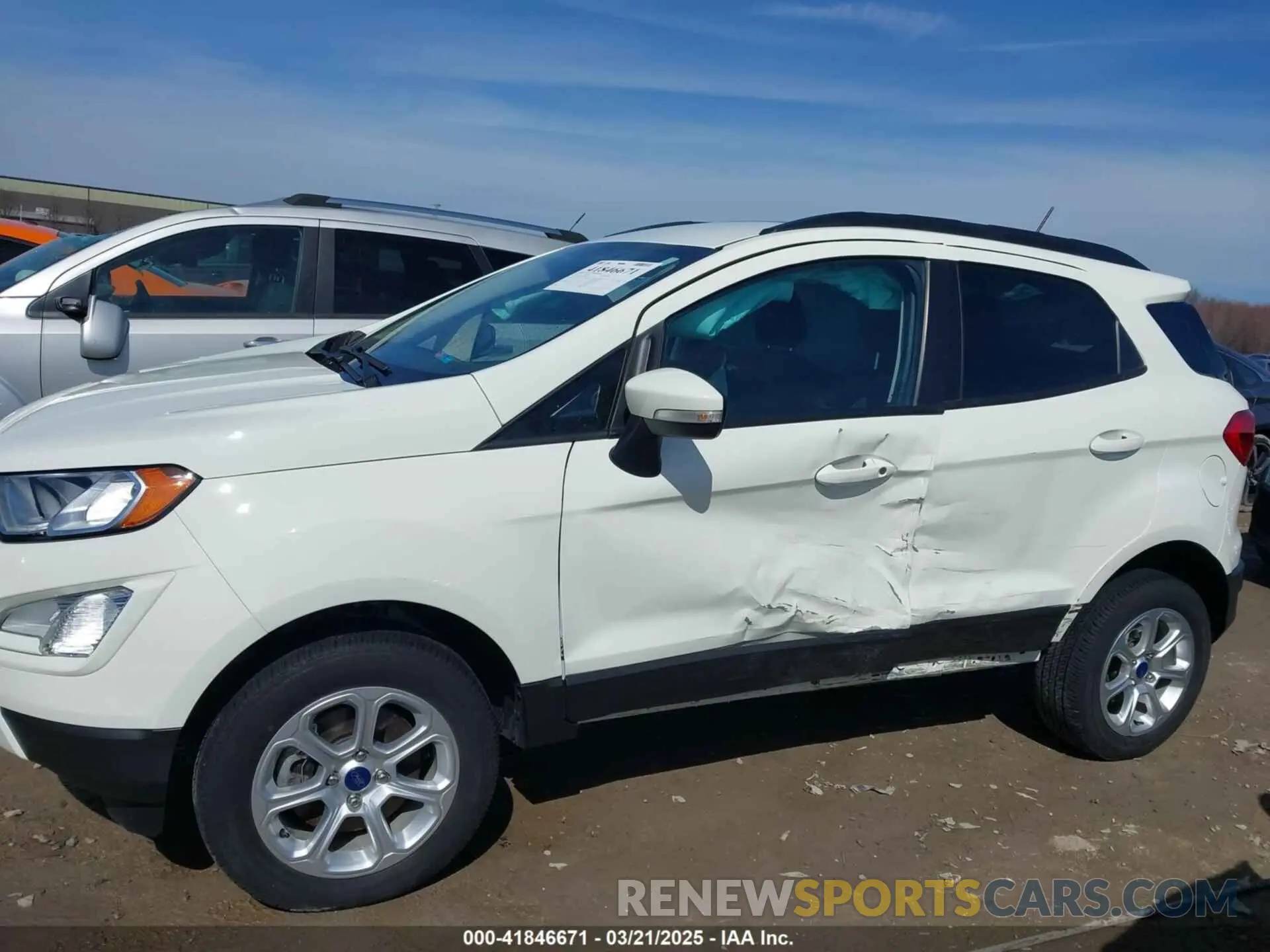 14 Photograph of a damaged car MAJ6S3GL2MC455206 FORD ECOSPORT 2021