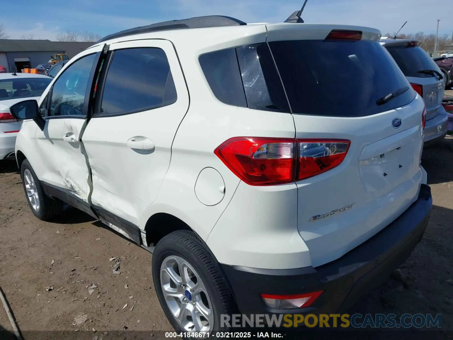 3 Photograph of a damaged car MAJ6S3GL2MC455206 FORD ECOSPORT 2021