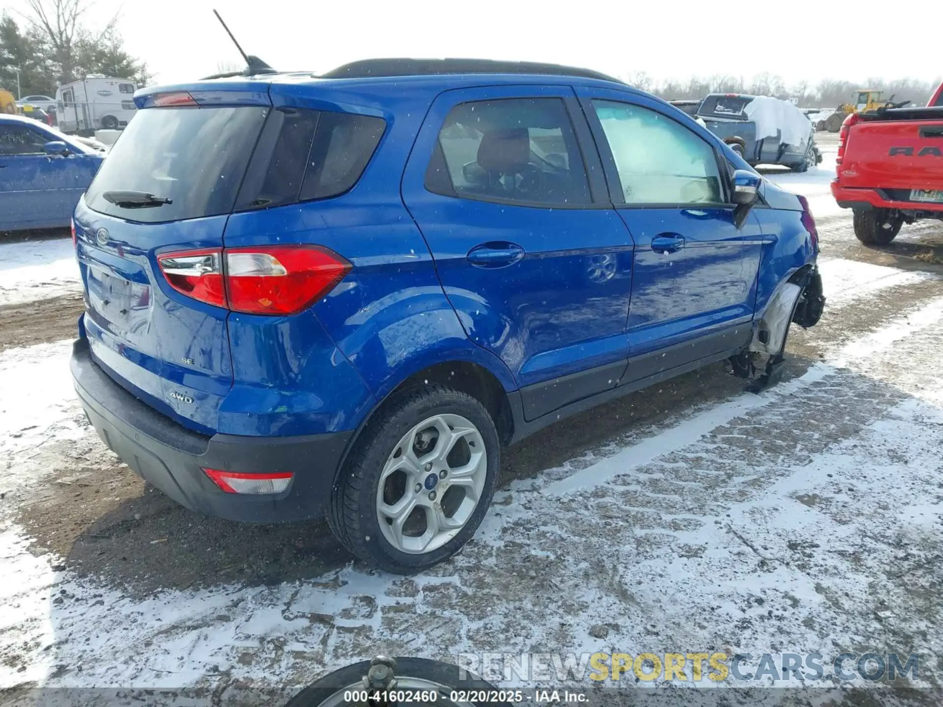 4 Photograph of a damaged car MAJ6S3GL3MC451147 FORD ECOSPORT 2021