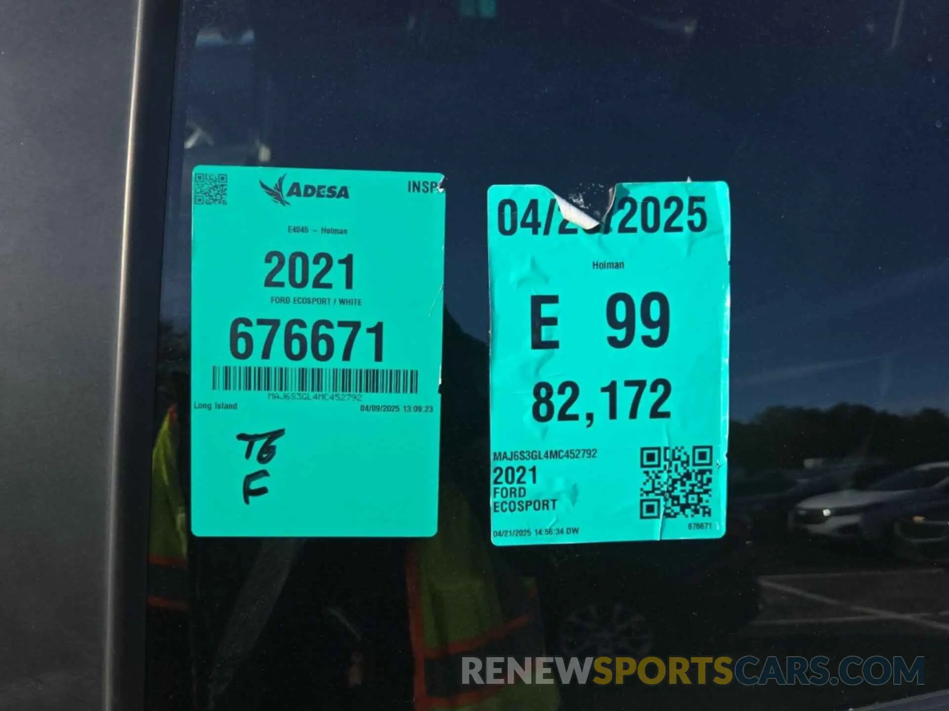 13 Photograph of a damaged car MAJ6S3GL4MC452792 FORD ECOSPORT 2021