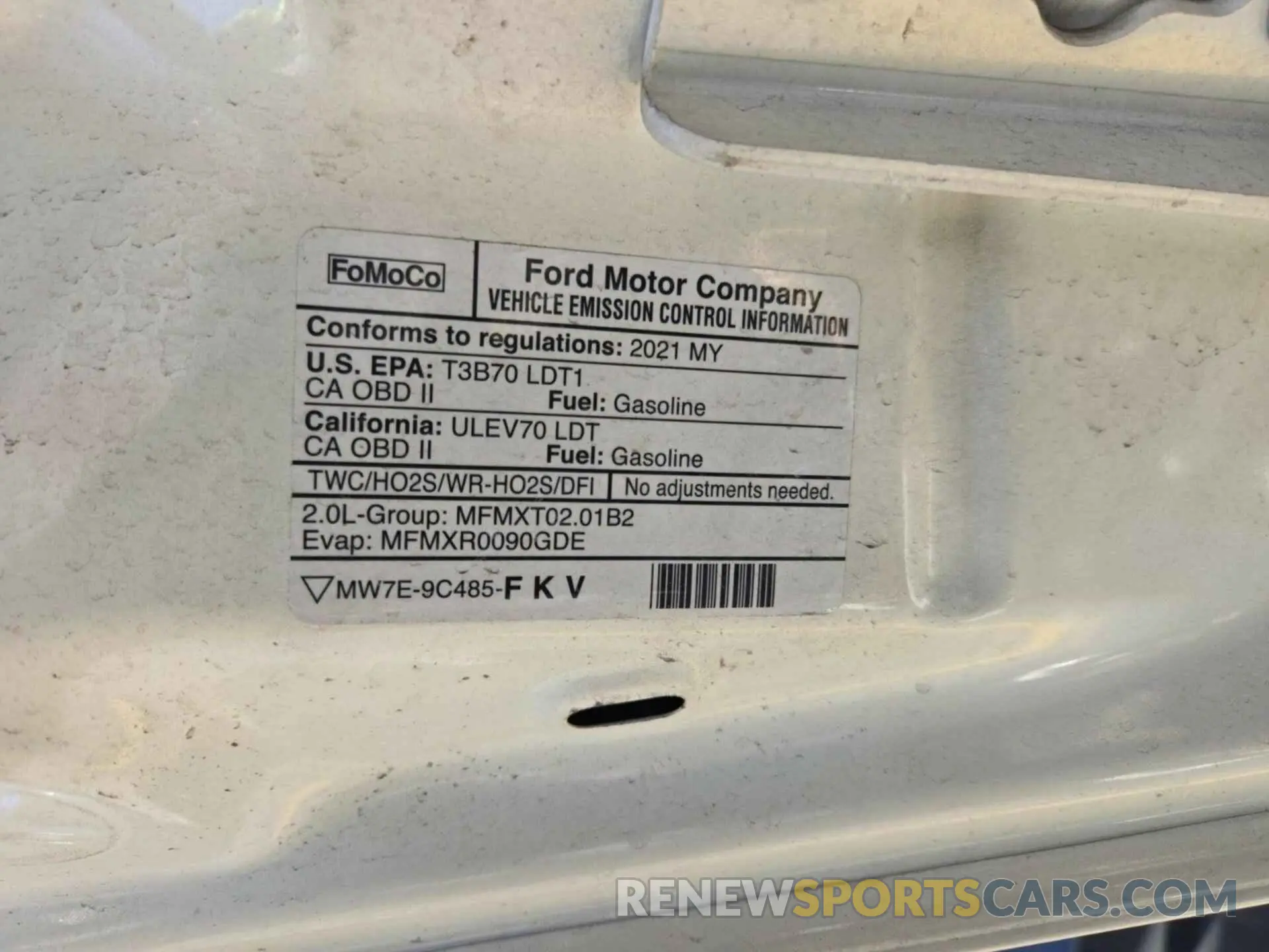 5 Photograph of a damaged car MAJ6S3GL4MC452792 FORD ECOSPORT 2021