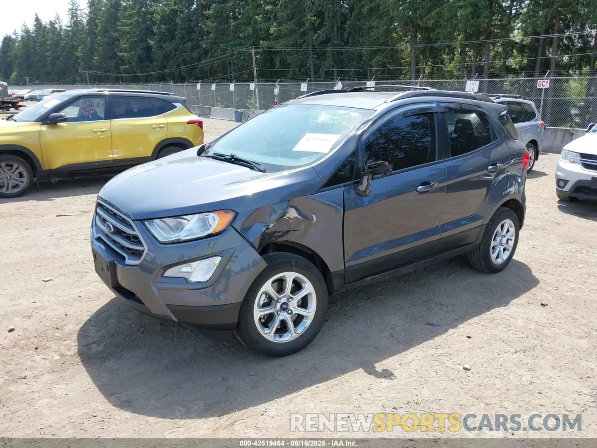 2 Photograph of a damaged car MAJ6S3GL6MC454589 FORD ECOSPORT 2021