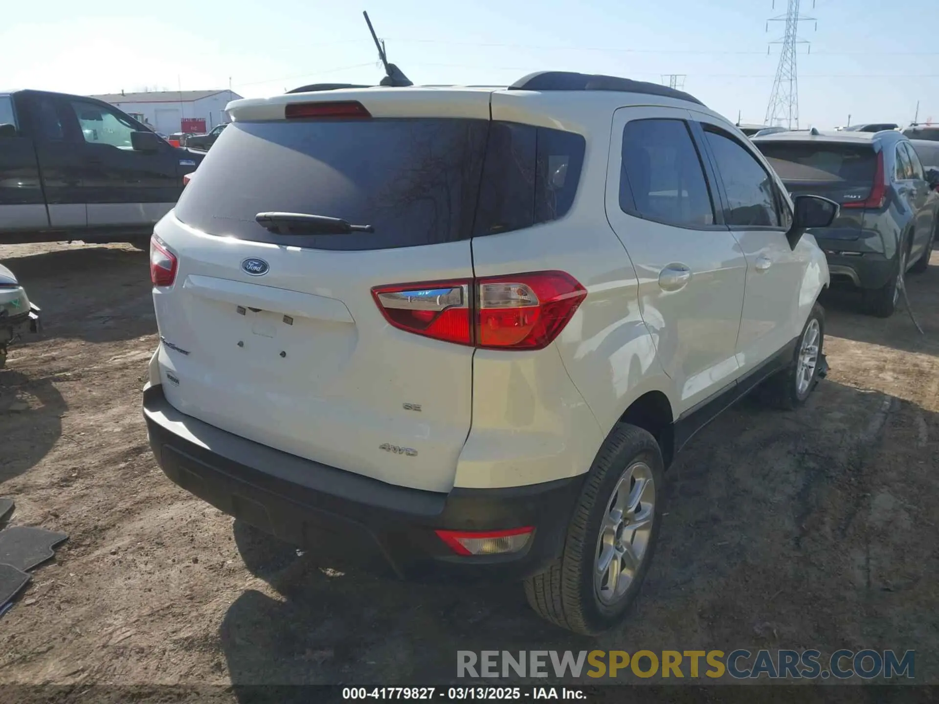 4 Photograph of a damaged car MAJ6S3GL8MC396971 FORD ECOSPORT 2021